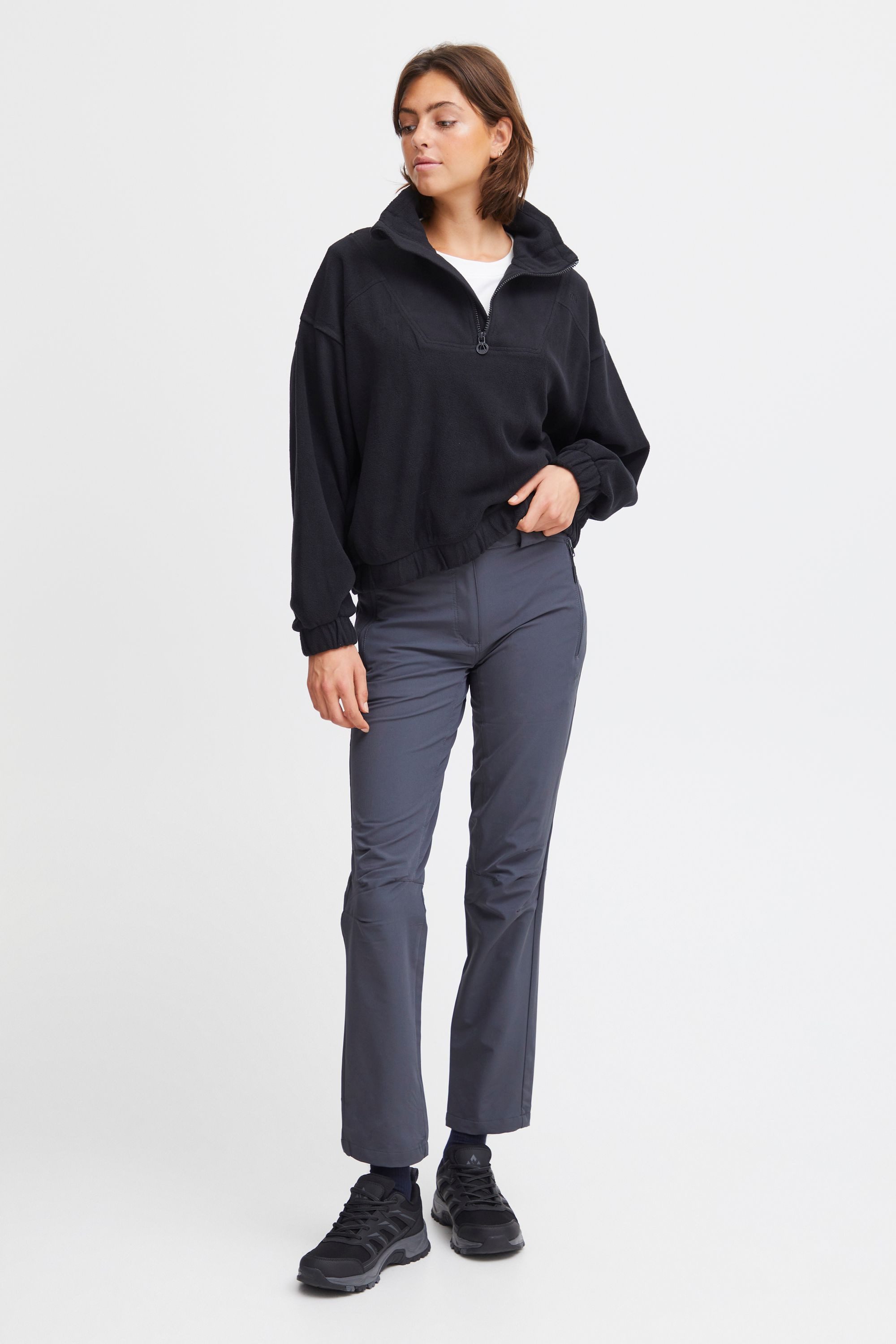 North Bend Troyer NBConza W Modischer Fleecepullover mit Troyer Kragen günstig online kaufen