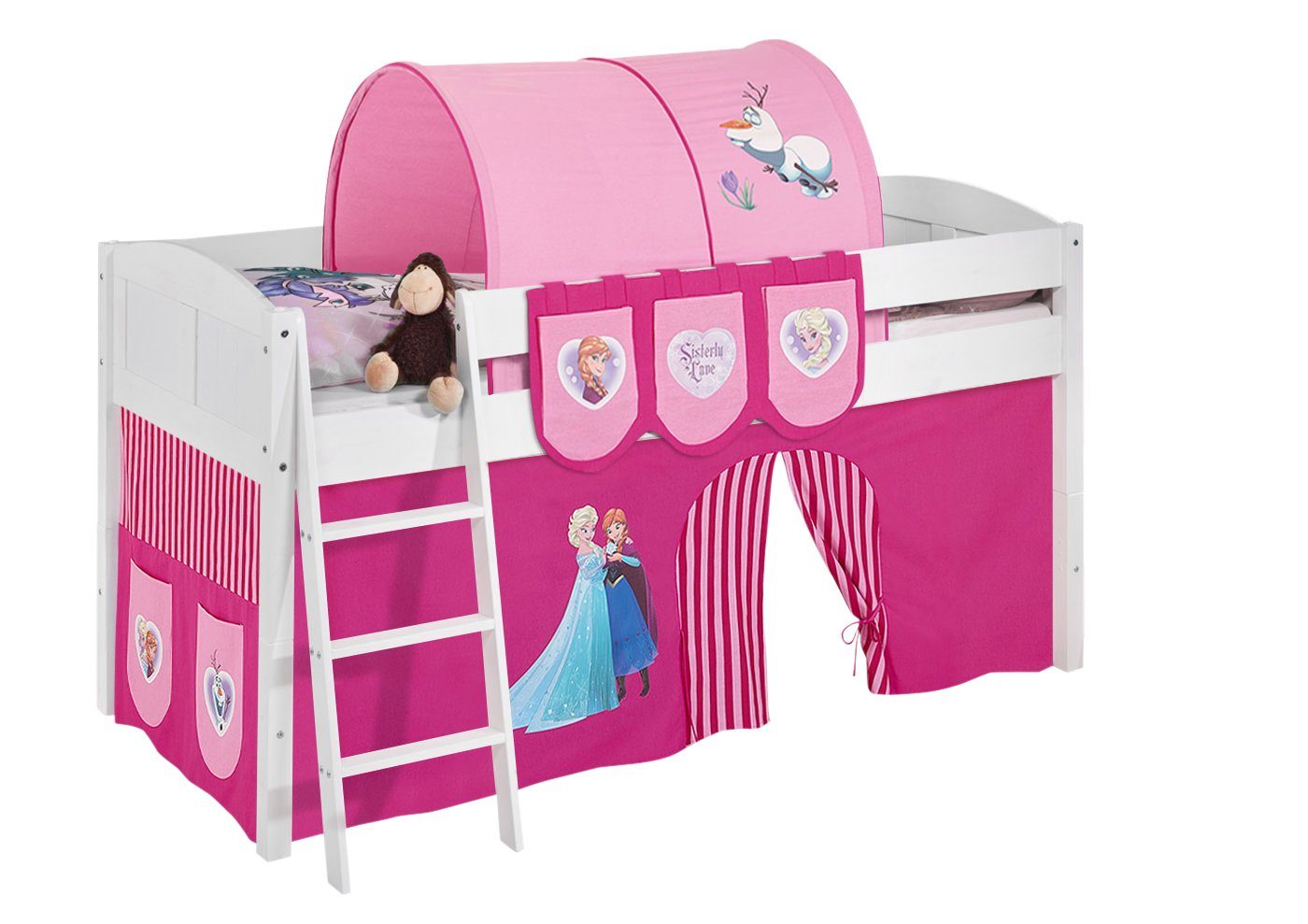Lilokids Prinzessinbett Hochbett IDA Landhaus DISNEY FROZEN Eiskönigin Anna günstig online kaufen
