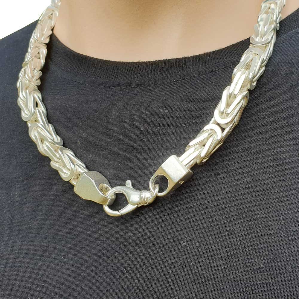 HOPLO Königskette Silberkette Königskette Länge 60cm - Breite 10,0mm - 925 günstig online kaufen