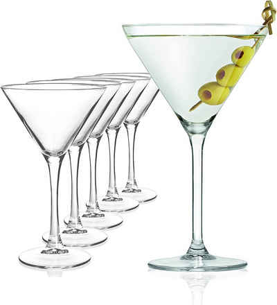 SAHM Martiniglas Martini Скло 6er Set - 225ml Martini Glas, Келихи для коктейлів