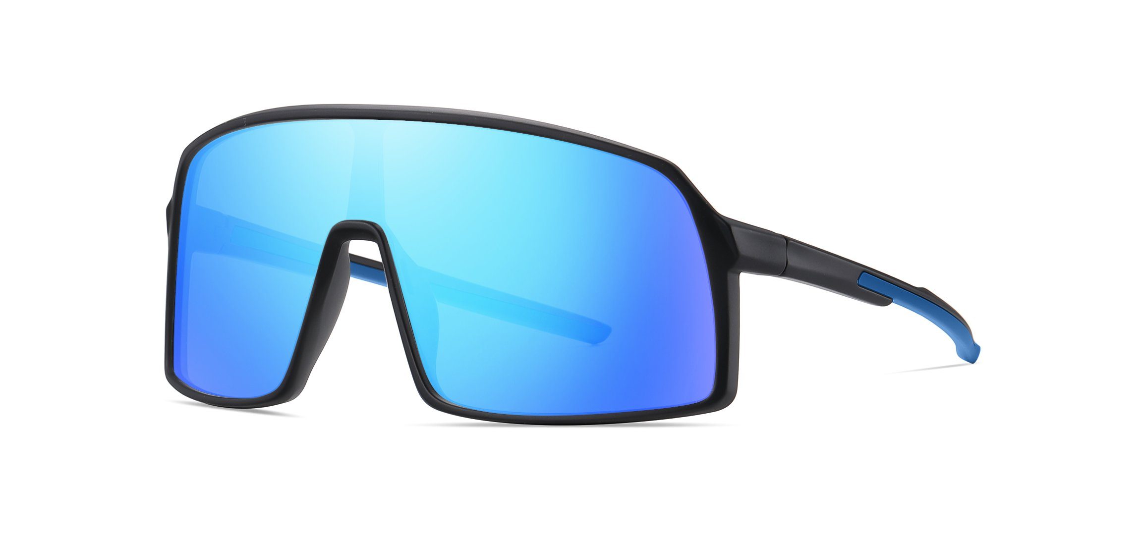 PACIEA Fahrradbrille Fahrradbrille Sportbrille Damen Herren Unisex polarisiert leicht schwarzblau
