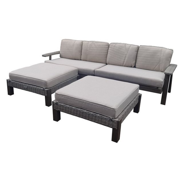 HTI-Living Gartenlounge-Set Terrassenmöbel Vilarosa, (Set, 2-tlg), Balkonmöbel Gartenmöbel Sofa