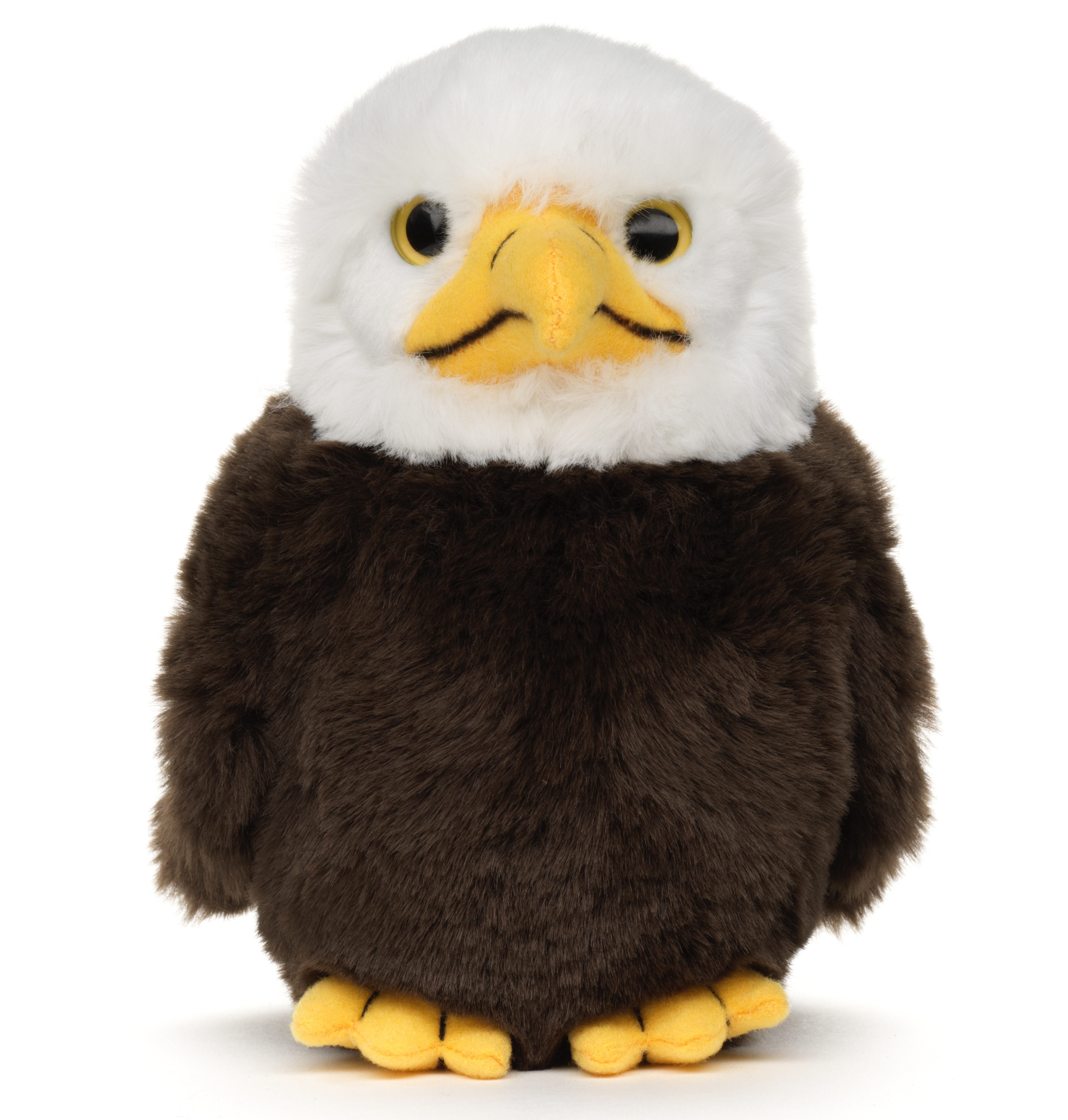 Uni-Toys Kuscheltier Weißkopfseeadler Baby - 17 cm (Höhe) - Plüsch-Vogel - Plüschtier, zu 100 % recyceltes Füllmaterial