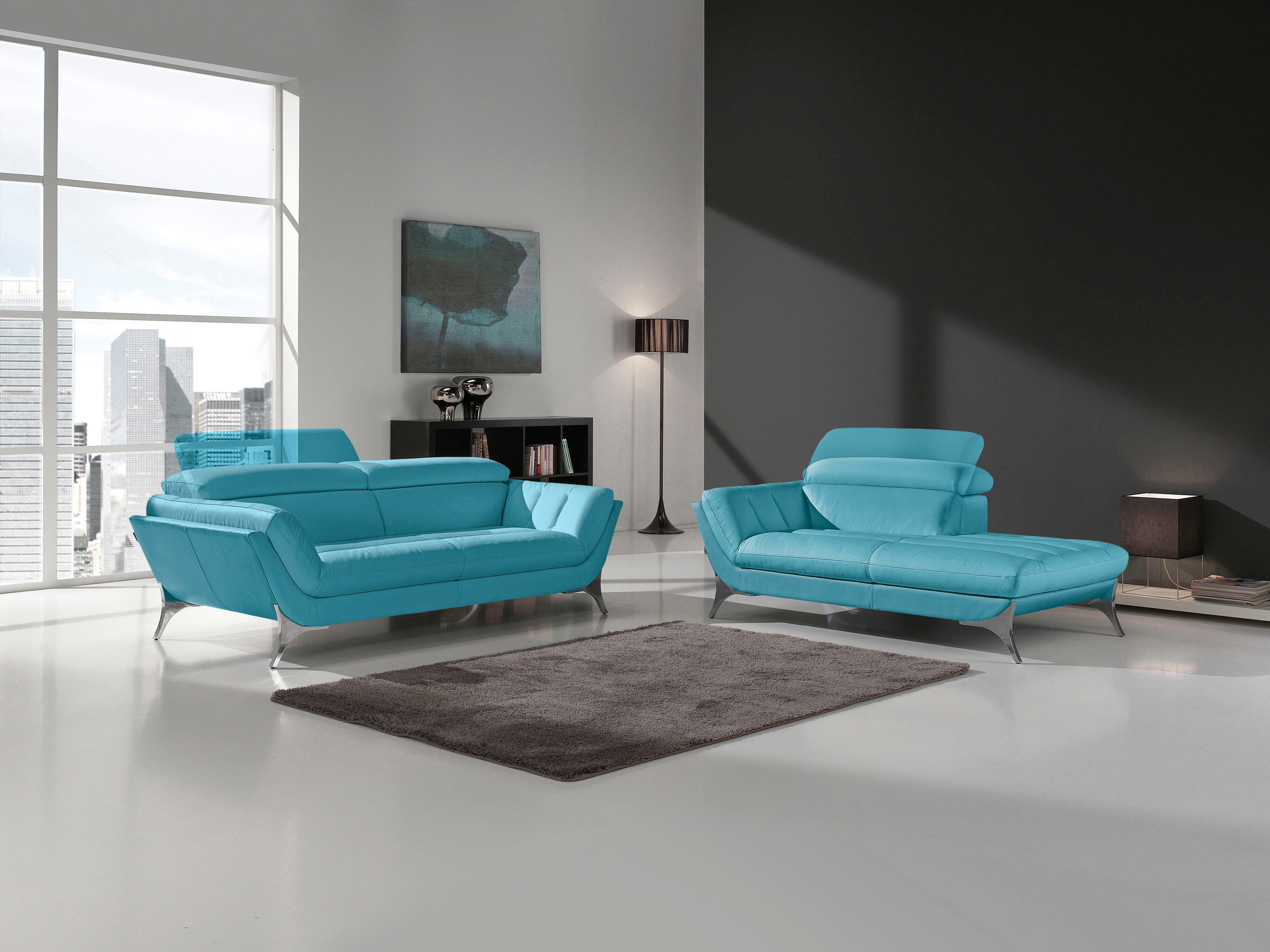 Egoitaliano Recamiere Sueli, extravagantes Design und erstklassiger Sitzkomfort, Solitärmöbel, hochwertiger Lederbezug, inklusive Kopfteilverstellung