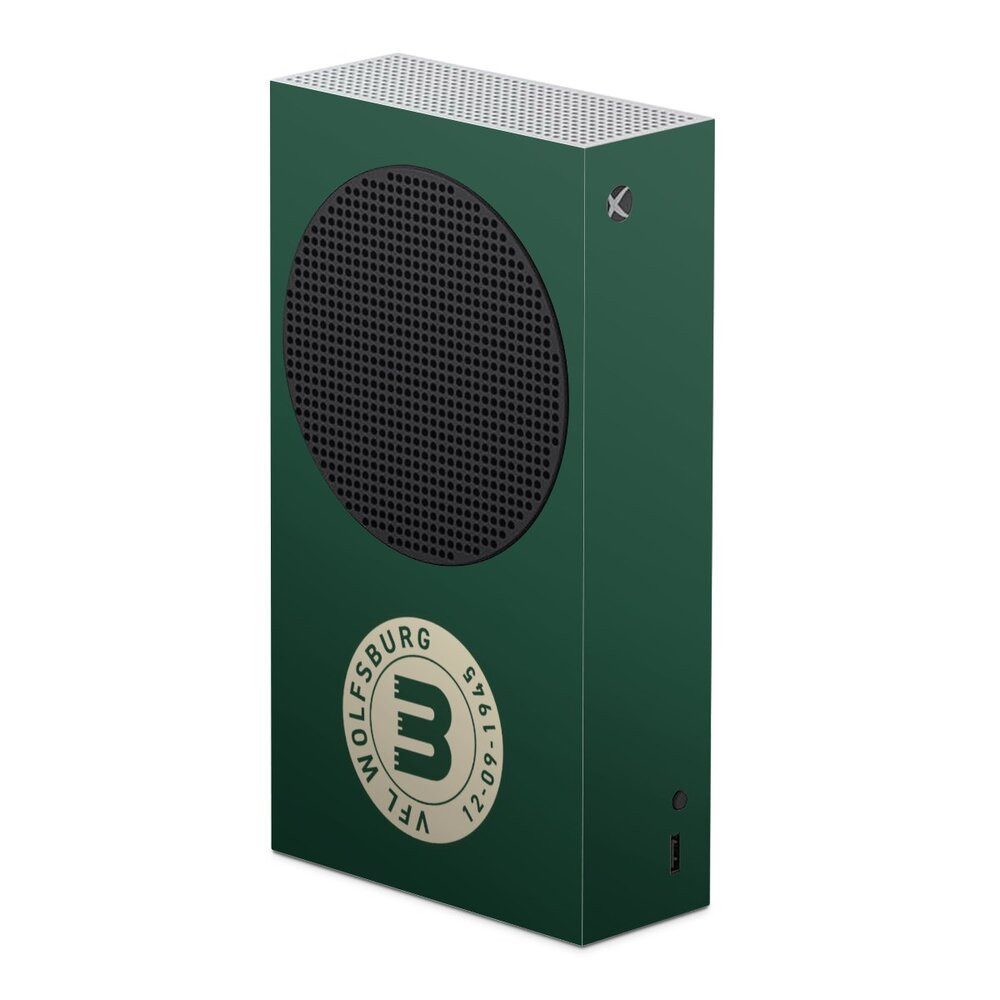 DeinDesign Konsolen-Cover VfL Wolfsburg 80 Jahre Offizielles Lizenzprodukt, Microsoft Xbox Series S Skin Aufkleber Sticker Folie