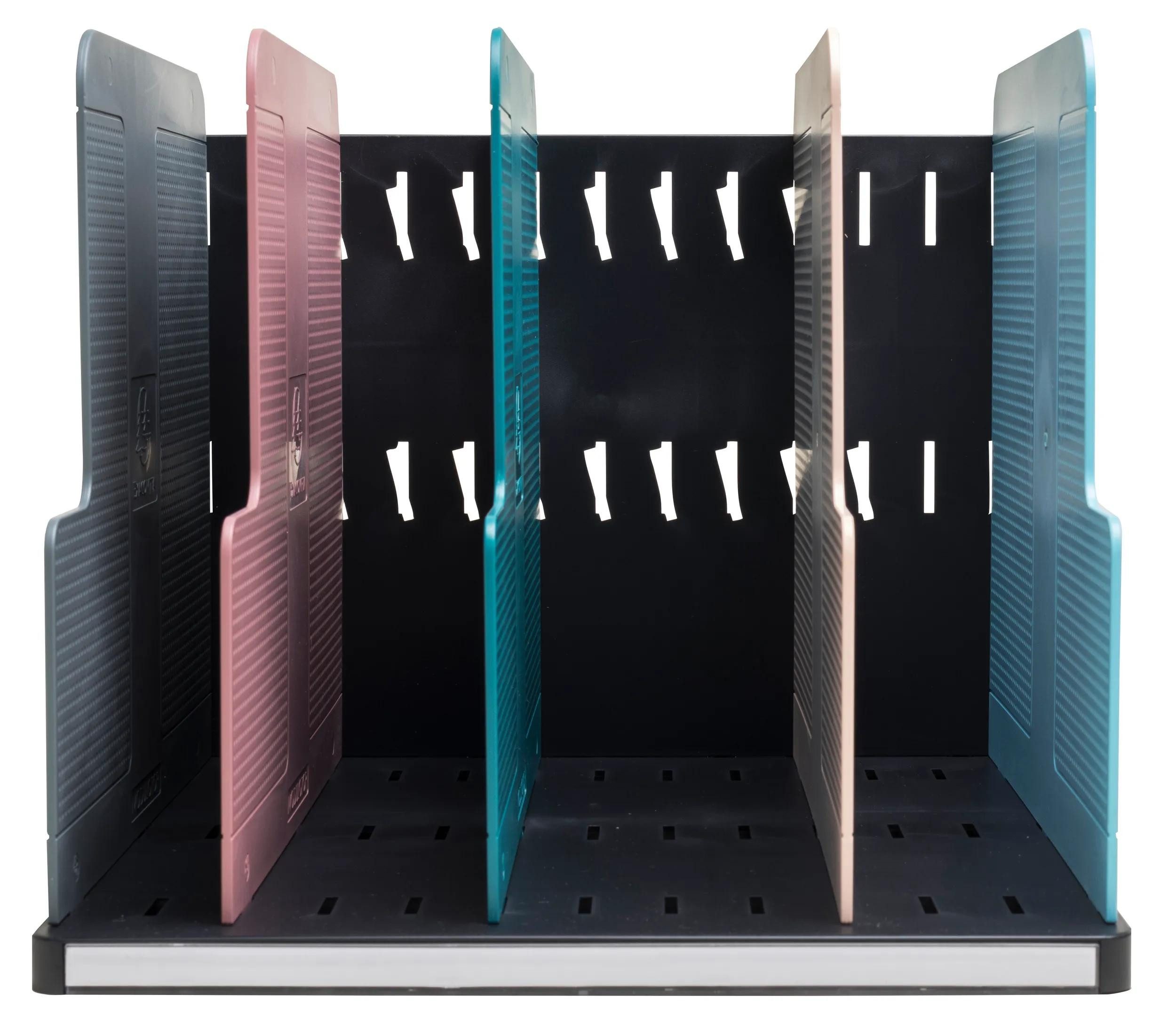 EXACOMPTA Aufbewahrungsbox MODULOTOP Sorter mit 5 Trennplatten Skandi Farben sortiert 390606D, Ordnungsmappen