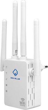 Gigablue Ultra 1200Mbps 2.4 & 5 GHz Dual Band AC1200 WLAN Repeater mit 4x 3dBi Kabel-Receiver