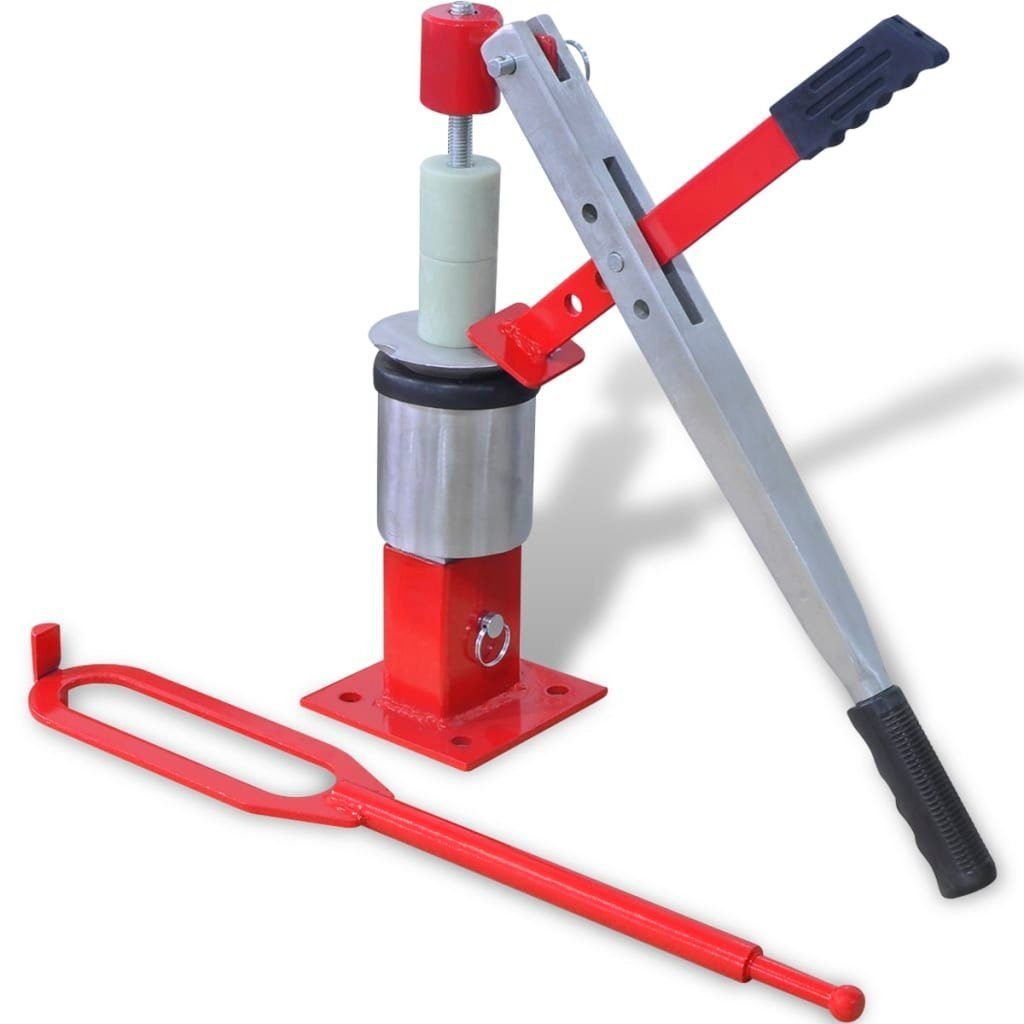 vidaXL Protektoren-Set Mini-Reifenmontiergerät Rot