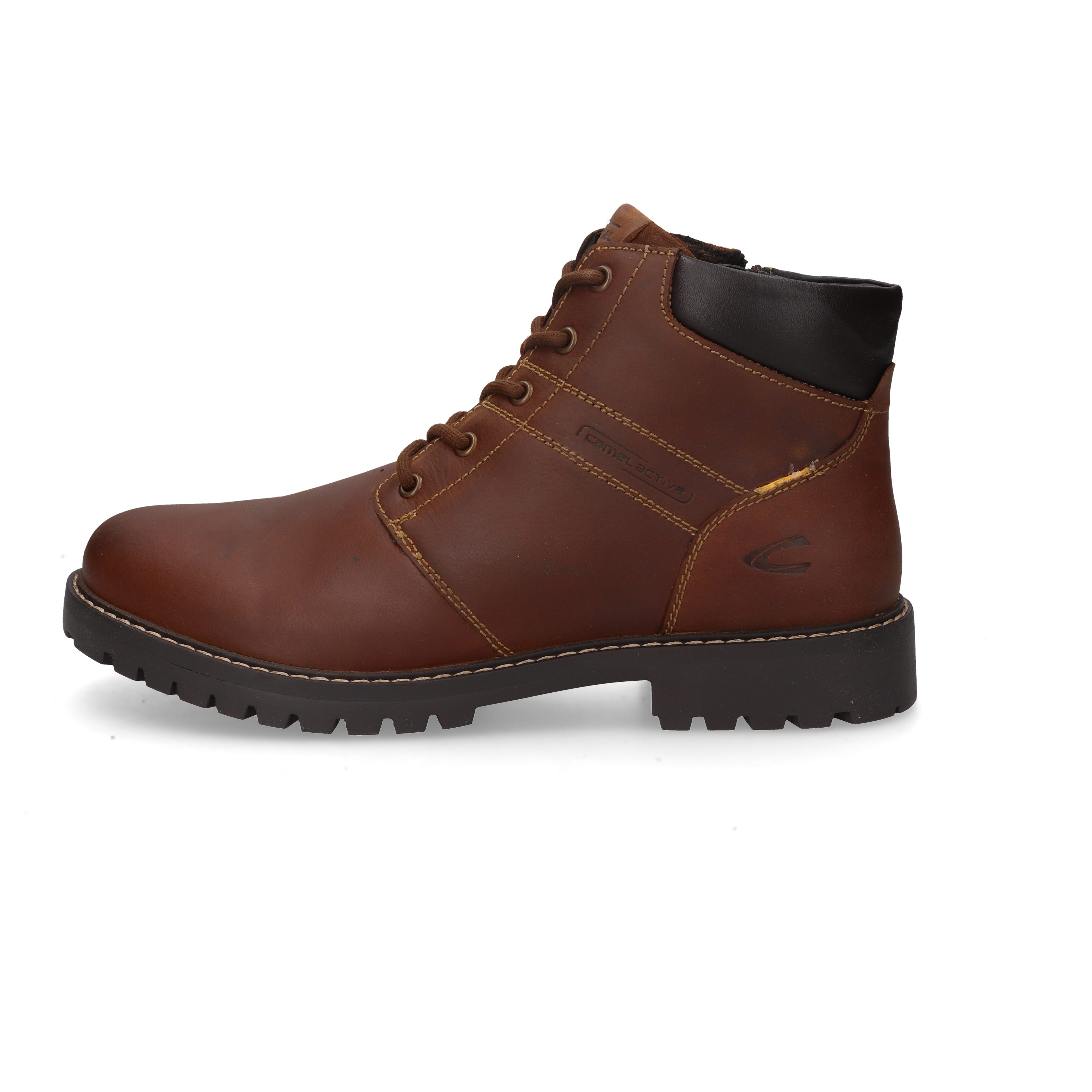 camel active Winterboots Schnürstiefel mit Profilsohle und Warmfutter