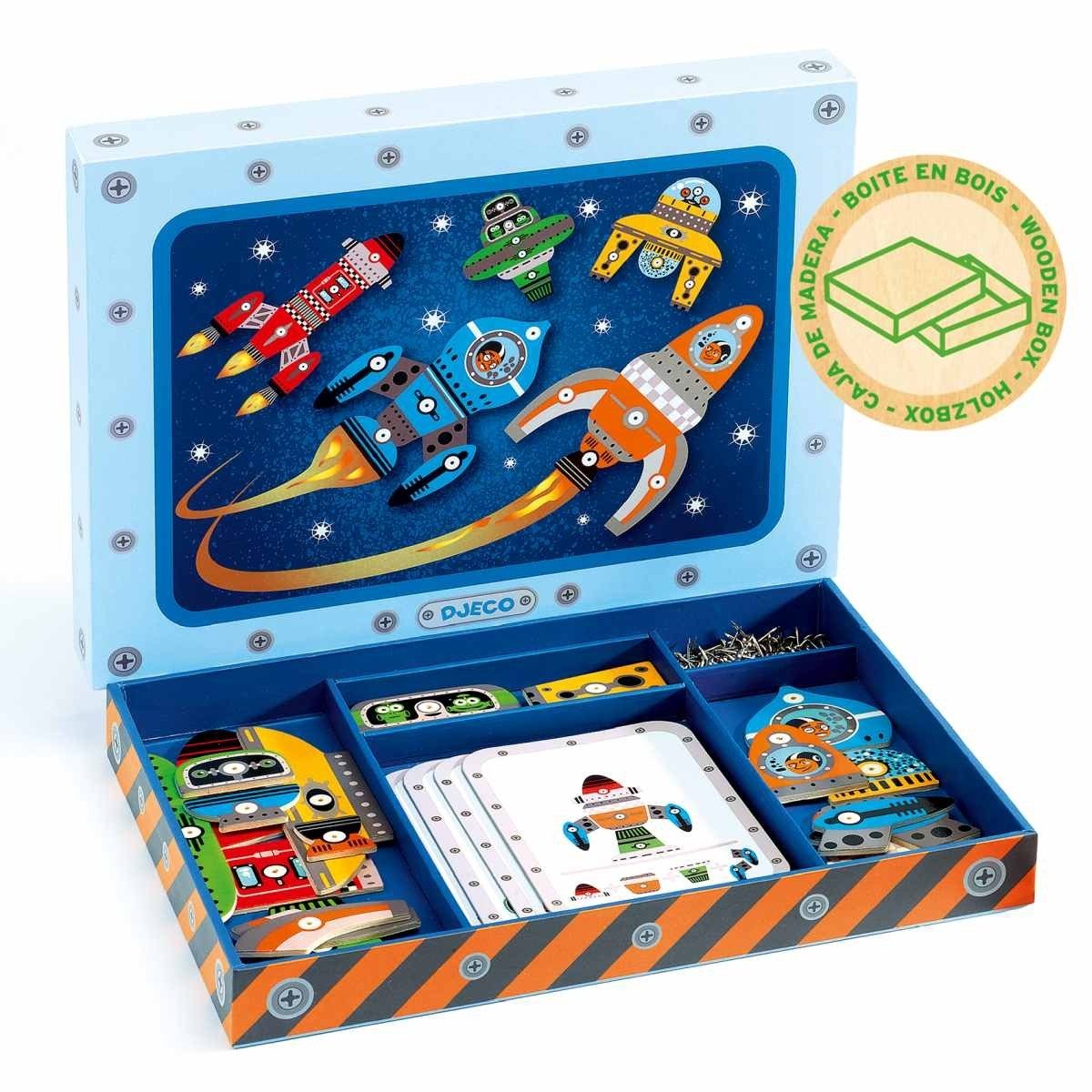 DJECO Spiel Hämmerchenspiel Tap Tap Weltraum für Kinder, Hämmerchenspiel Tap Tap Weltraum, Hämmerchenspiel