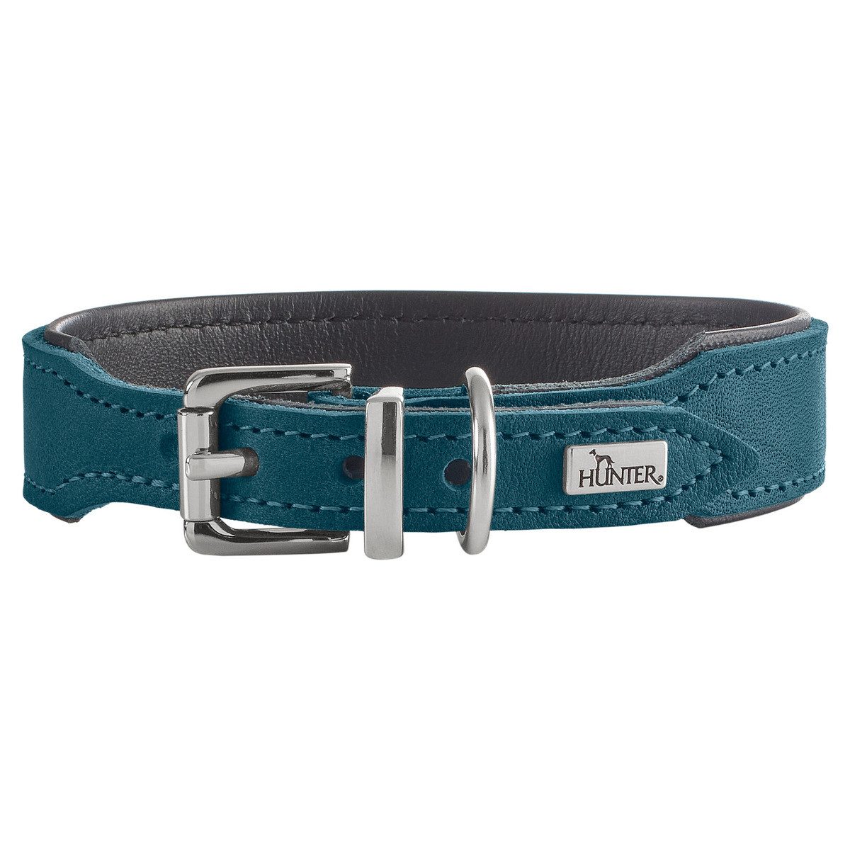 Hunde-Halsband Halsband Malta petrol/schwarz
