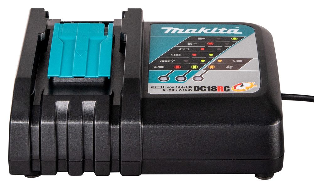 Makita DC18RC Akku-Ladestation (Schnellladegerät für Akkus der LXT-Serie mit 14,4 V und 18 V)