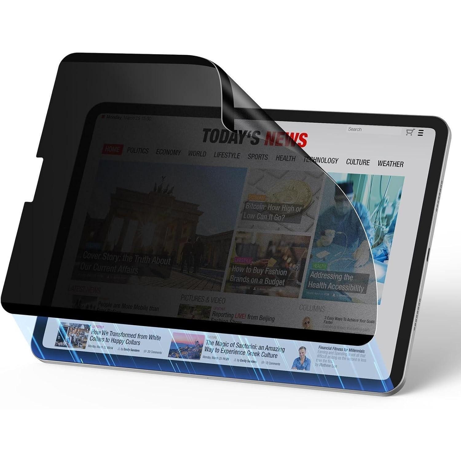 LuxusKollektion Sichtschutzfolie Schutzfolie iPad Pro 12,9 Zoll 2022/2021/2020/2018 Blickschutzfilter