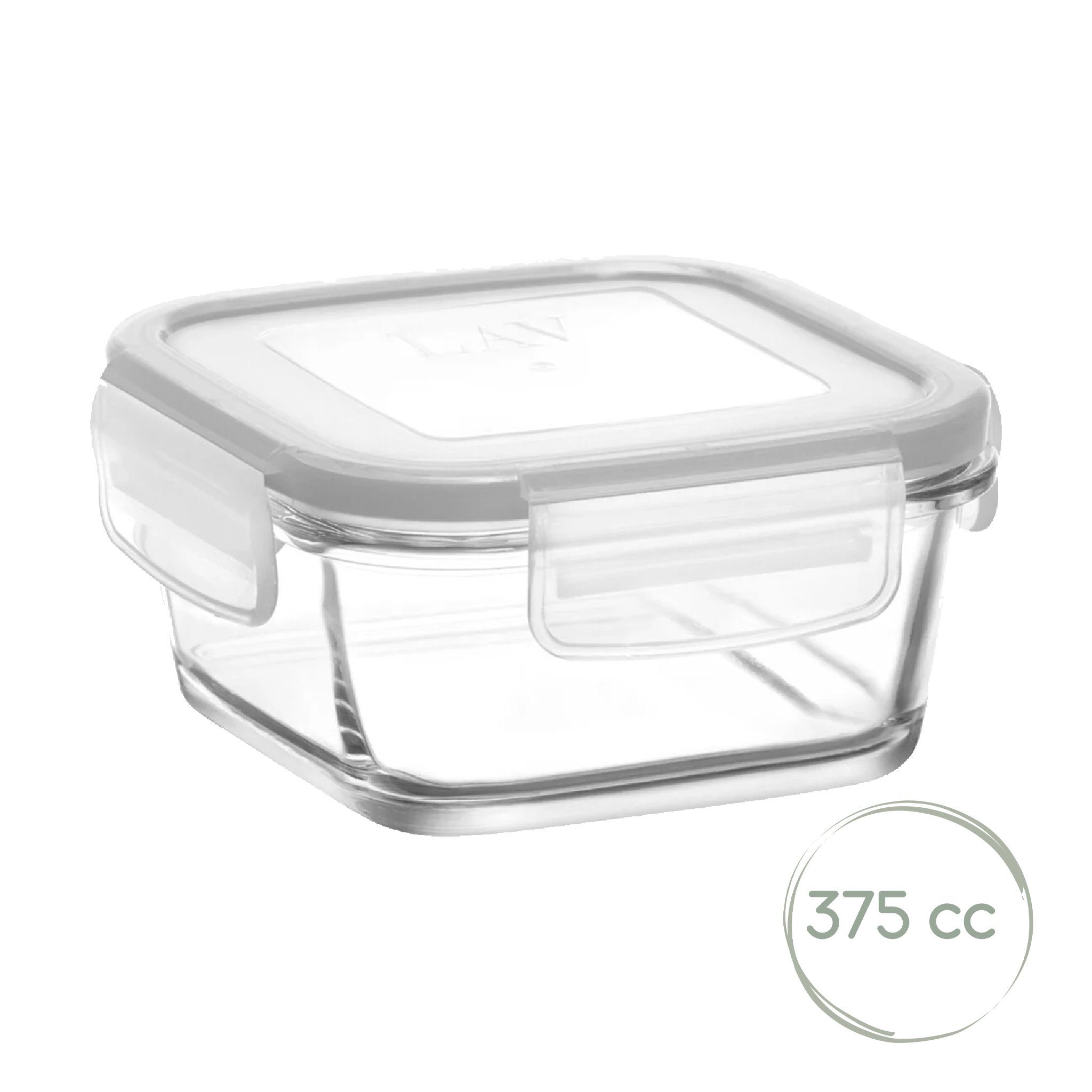 LAV Frischhaltedose LAV Fresco Glasbehälter mit Deckel – 375 ml (12 3/4 oz), 1er Set, Glas