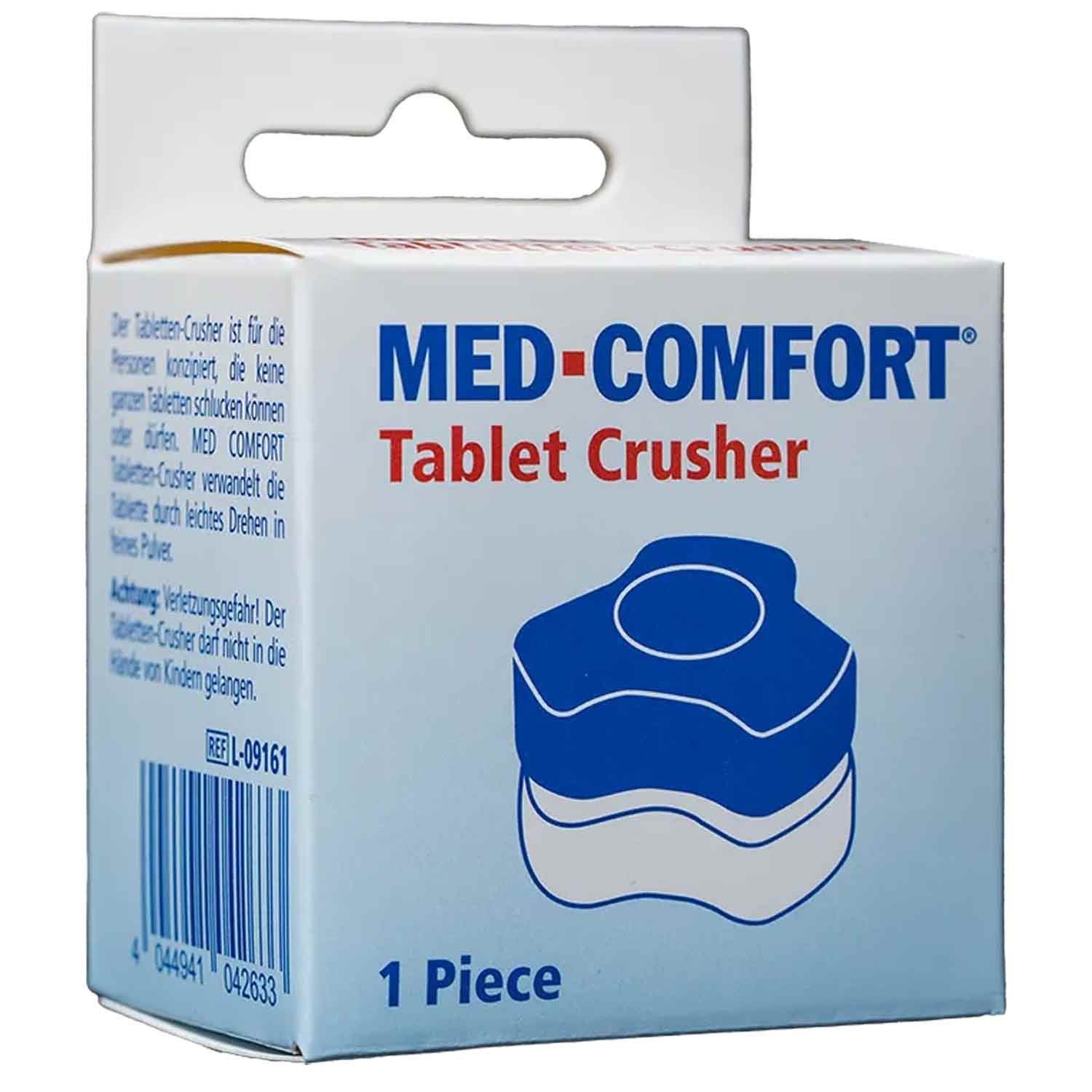 AMPri Handelsgesellschaft mbH Mörser Med-Comfort Tablettenmörser 3-in-1 weiß 1 Stück