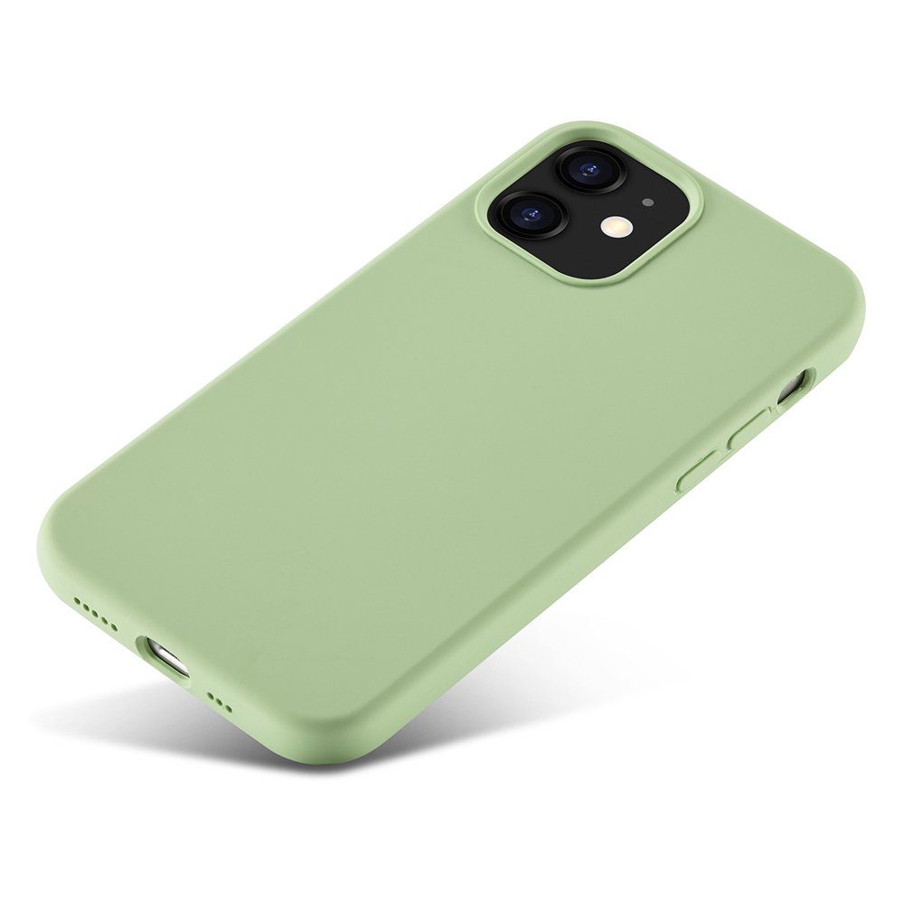 FITSU Handyhülle Silikon Case für iPhone 12 Hülle 6,1 Zoll, Schlanke Handyschale Soft Case Schutzhülle mit Kameraschutz Slim Cover