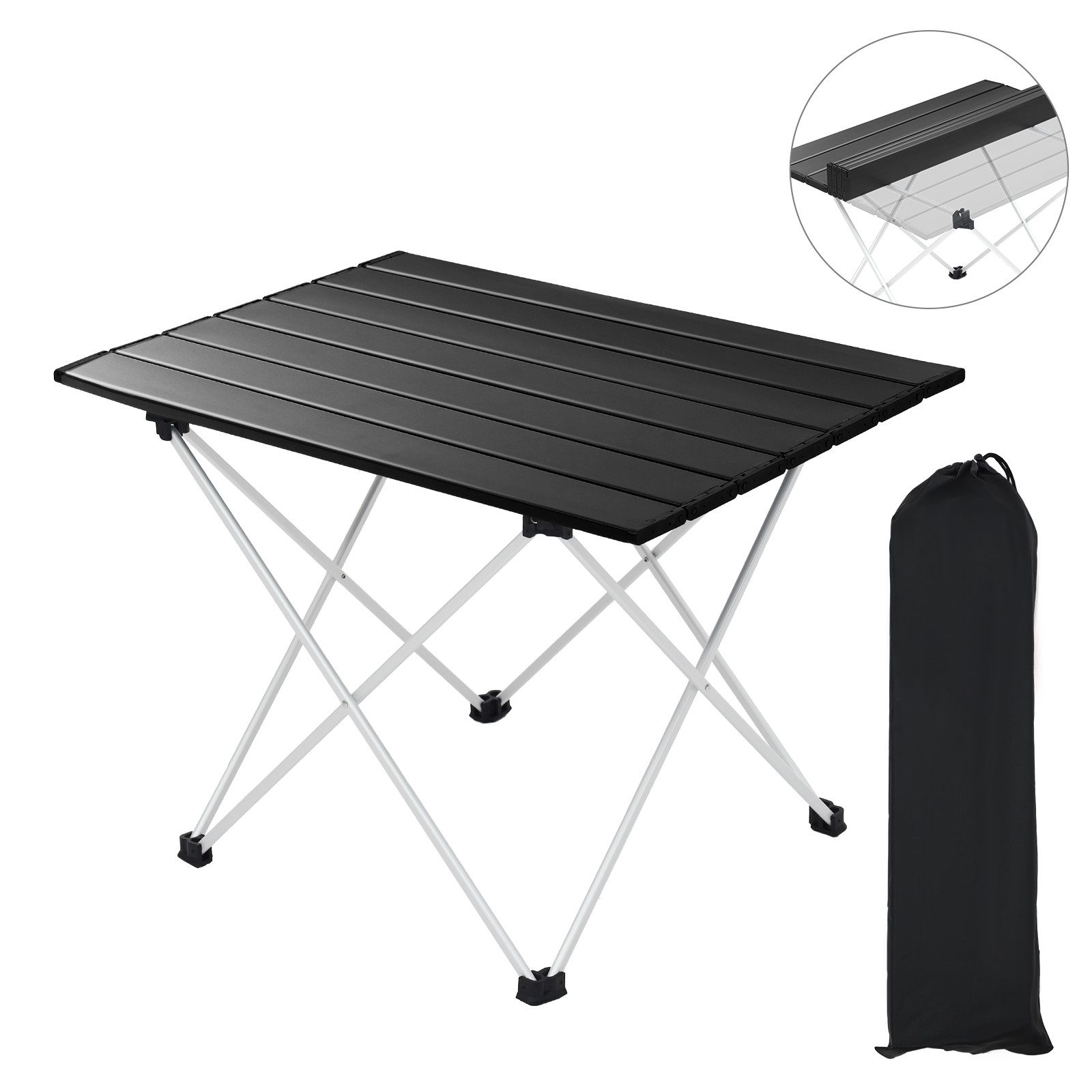 SUNULA Klapptisch Alu Campingtisch Klappbar Balkontisch Roll Up Gartentisch Tragbar