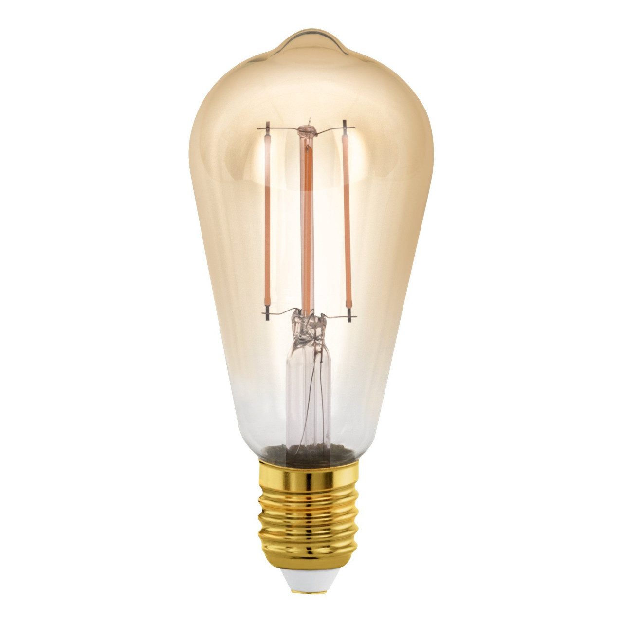 EGLO LED-Leuchtmittel Eglo LED Leuchtmittel Edison ST64 E27 4W amber, Dimmbar