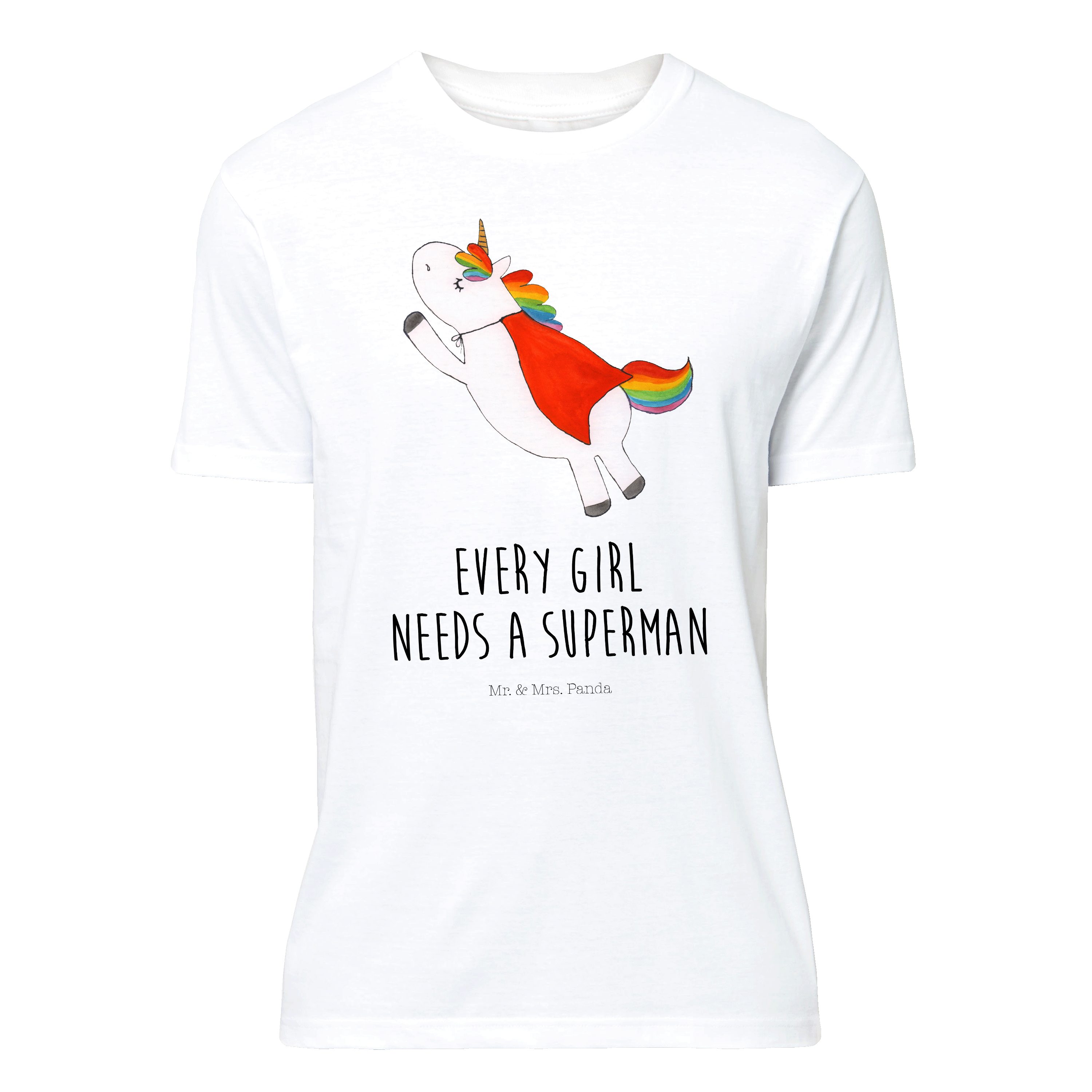 T-Shirt Einhorn Super - Weiß - Shirt, T-Shirt