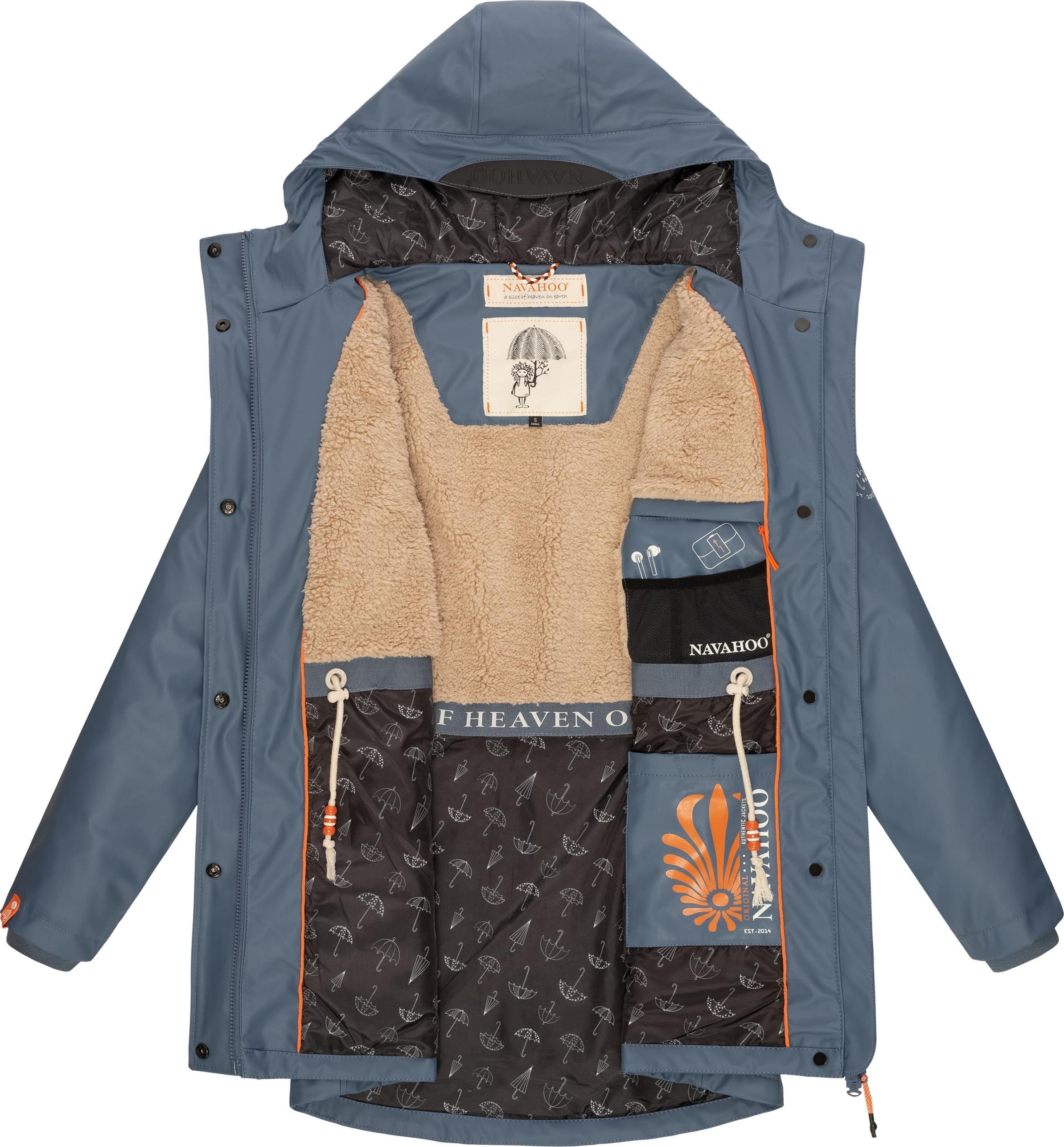 Navahoo Regenmantel Rainy Regenparka dusty Forest Damen modischer Outdoor