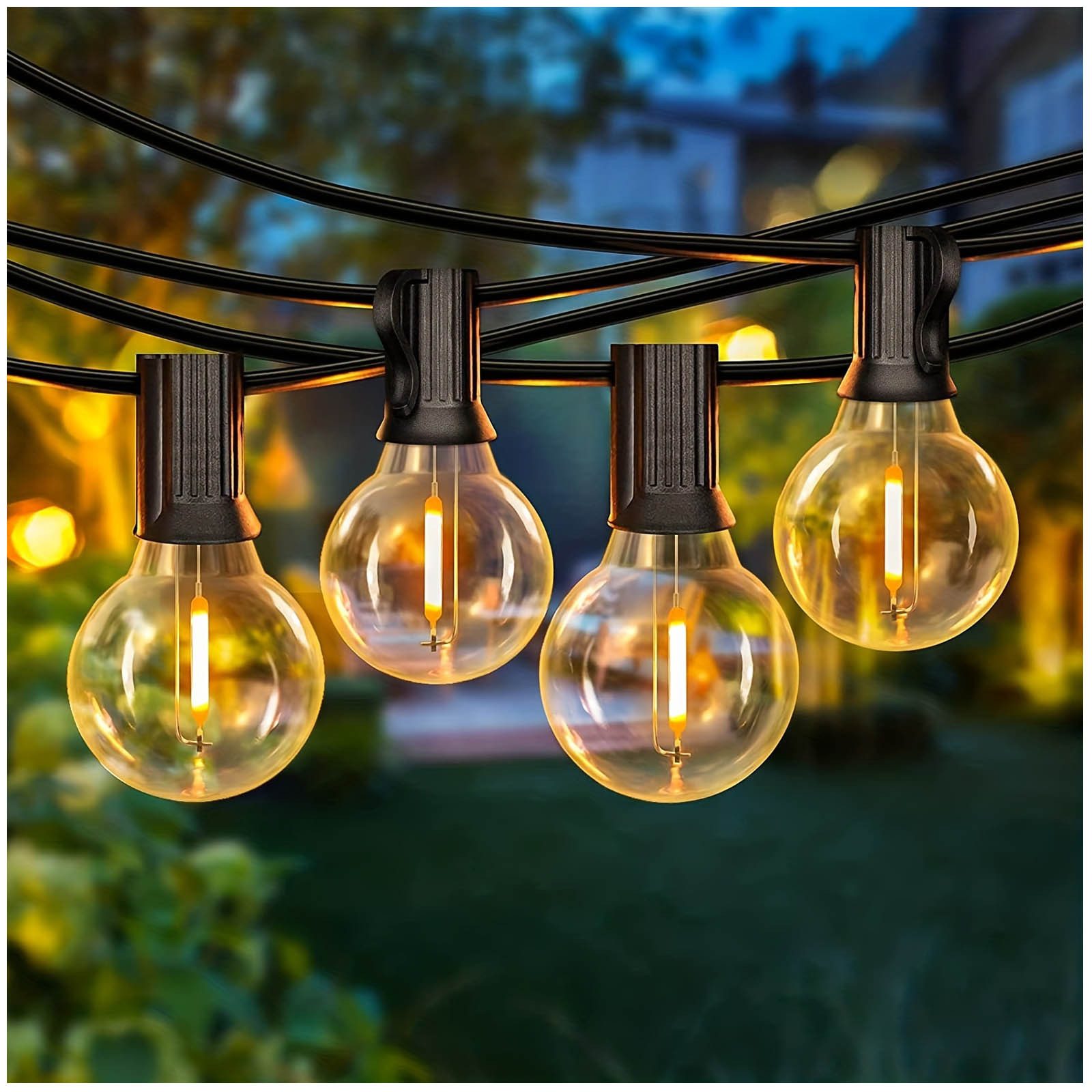 Qualra LED-Lichterkette G40 10/25/30/50 Glühbirnen Lichterkette günstig online kaufen