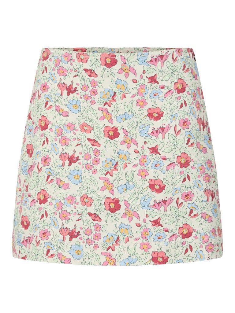 Sommerrock PCSALUME HW MINI DENIM SKIRT