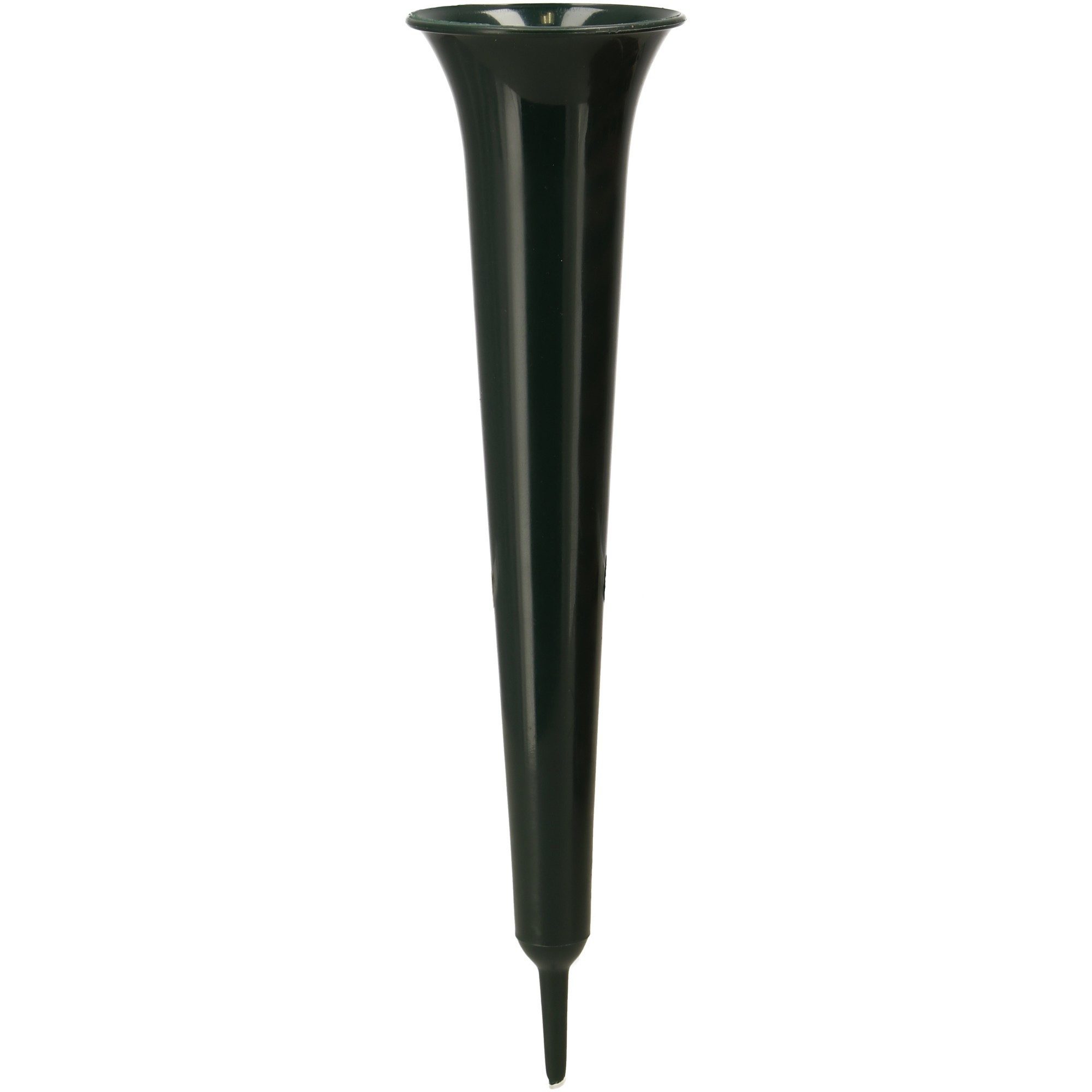 meytrade Bodenvase Steckvase,extra lang und schmal Grabvase 32cm für Tulpen oder Rosen (frostfest), lange & morderne Ausführung mit Erdspieß