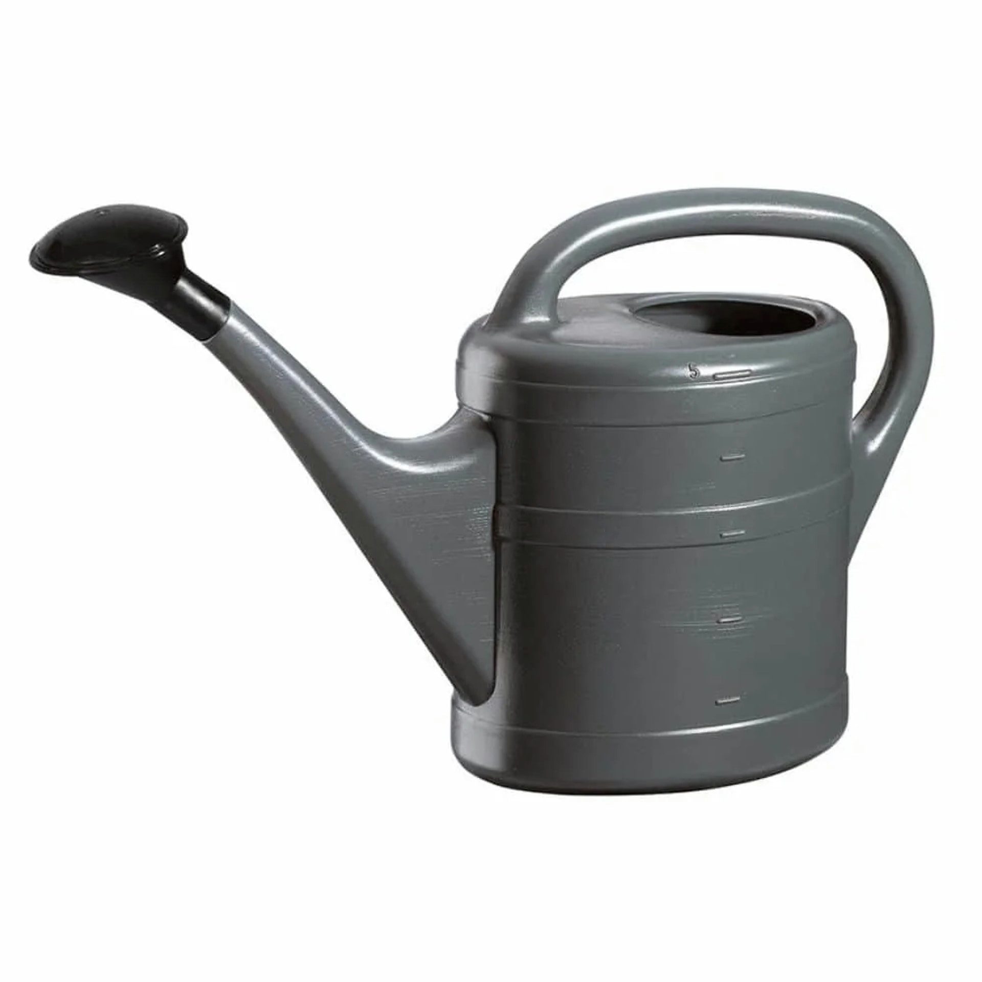 Geli Gießstab Gießkanne 5l, anthrazit, Kunststoff, Blumengießkanne, mit Brause