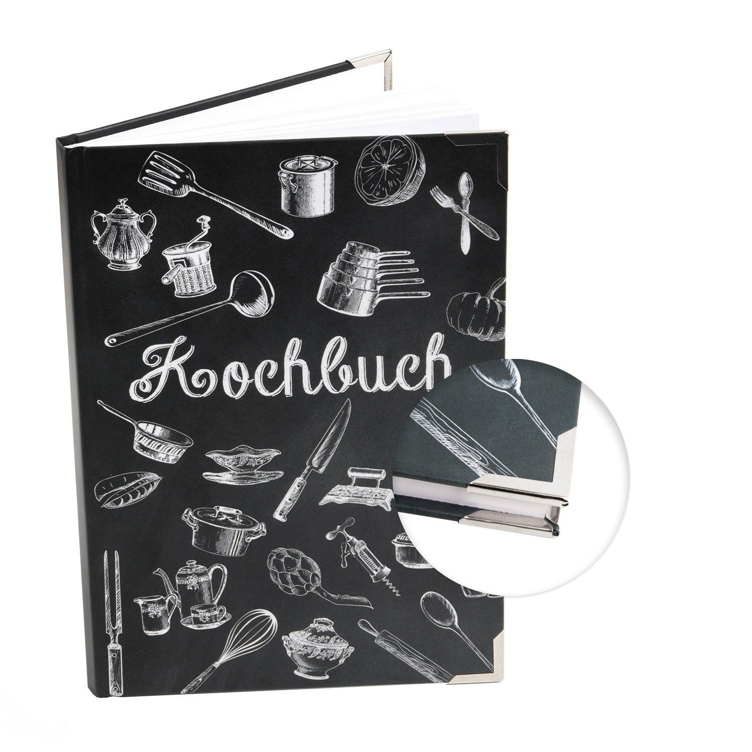 Logbuch-Verlag Dekofigur Rezeptbuch DIN A5 „Meine Rezepte“ – 136 Seiten, Ta günstig online kaufen