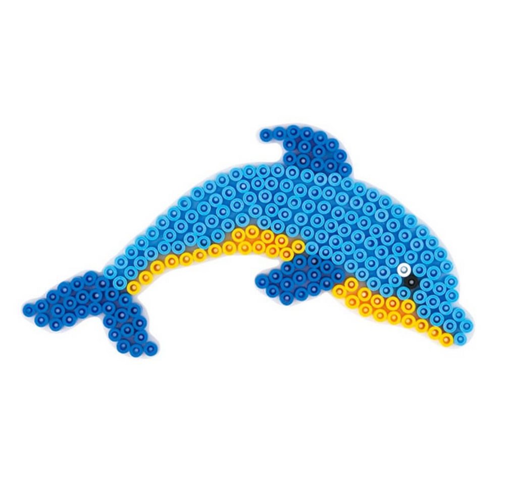 Thumbnail - Hama Perlen Bügelperlen Hama Stiftplatte Delfin weiß