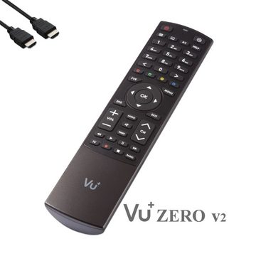 VU+ Zero HW Version 2, 1x DVB-S2 Tuner Linux Full HD Sat Receiver - Schwar SAT-Receiver