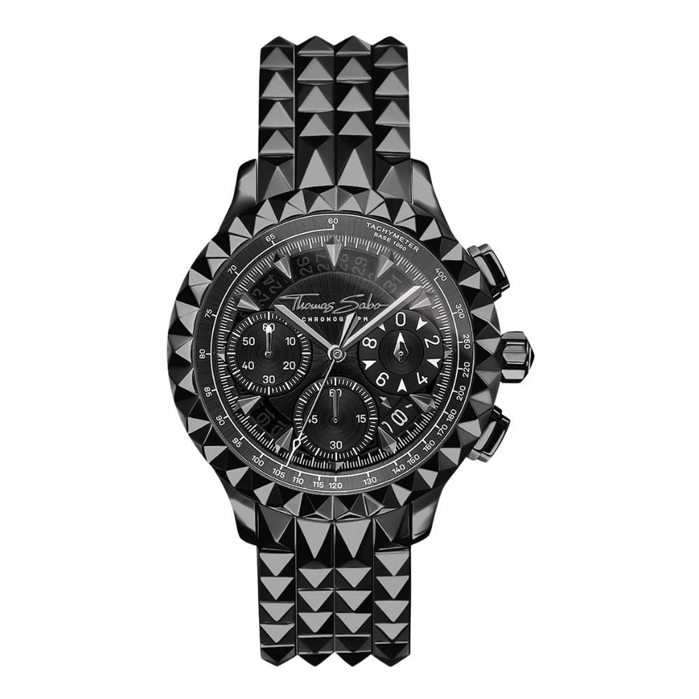 THOMAS SABO Chronograph WA0359-202-203, Thomas Sabo, Schwarz, Chronograph, Herren