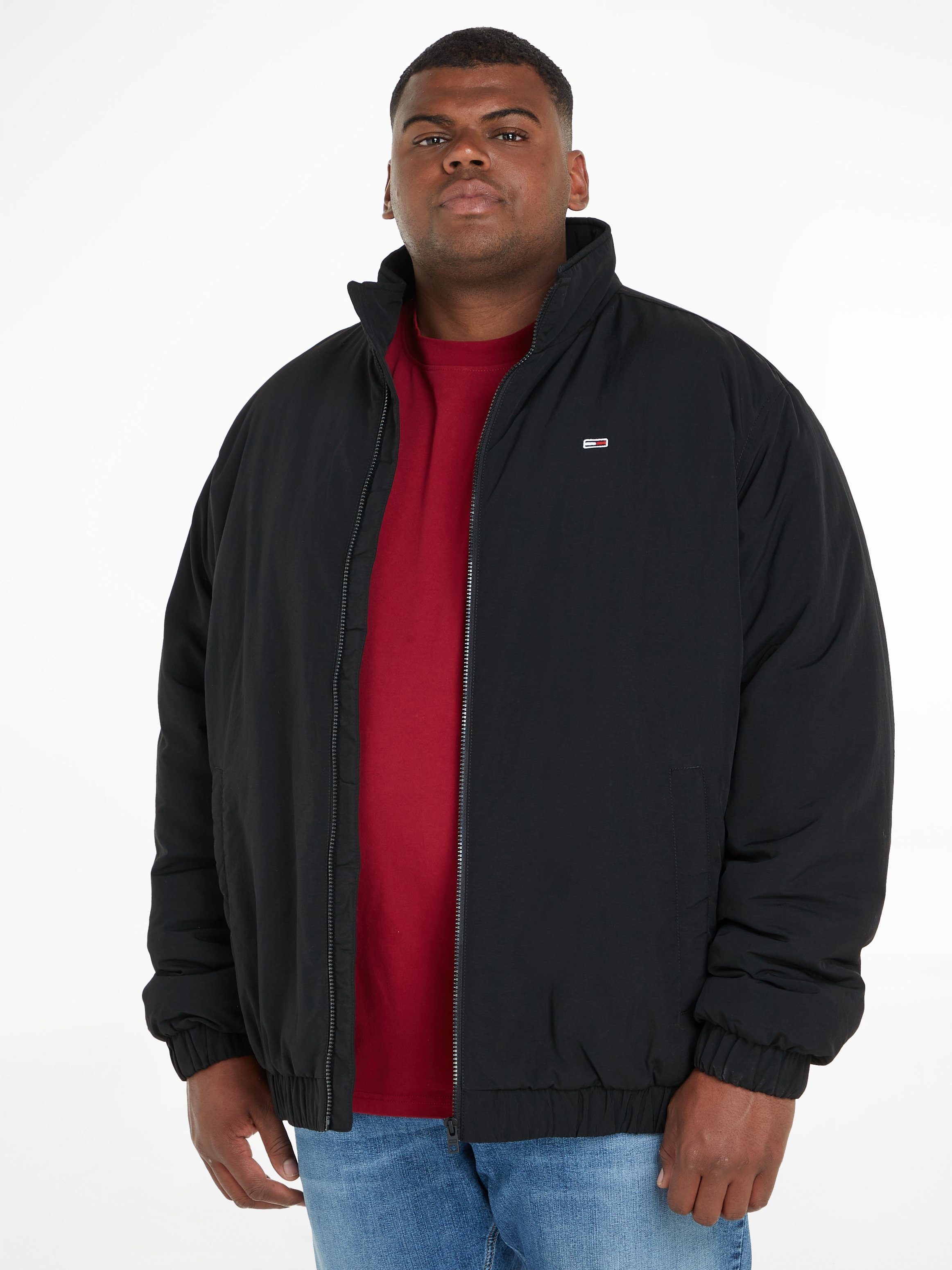 Kurzjacke TJM PADDED Black Jeans Plus PLUS ESSENTIAL JACKET Tommy