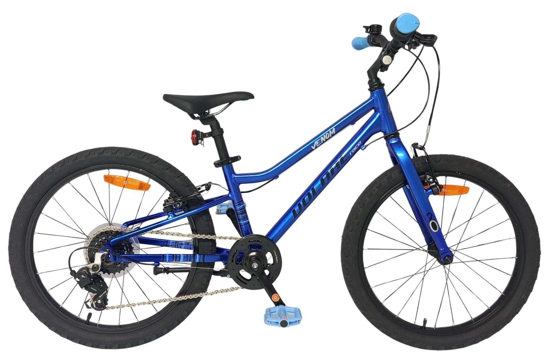 Volare Kinderfahrrad Venom Jungenfahrrad 14 Zoll Blau mit zwei Handbremsen, leichtes Kinderfahrrad, sportliches Design, Klingel