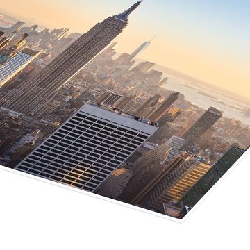 Posterlounge Poster Editors Choice, Manhattan–Skyline, Wohnzimmer Fotografie
