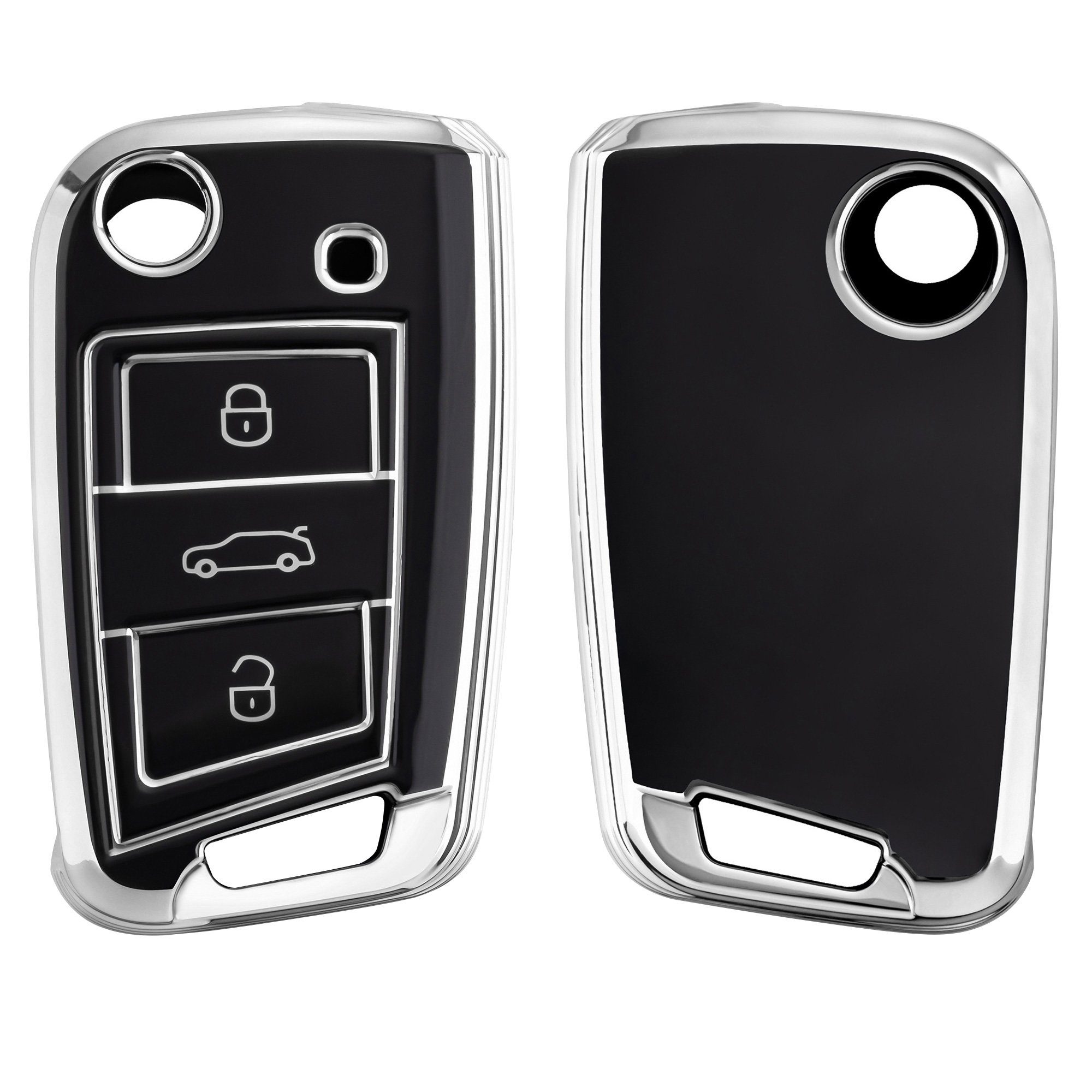 kwmobile Schlüsseltasche Autoschlüssel Hülle für VW Golf 7 MK7,  Schlüsselhülle Schlüssel Case Cover