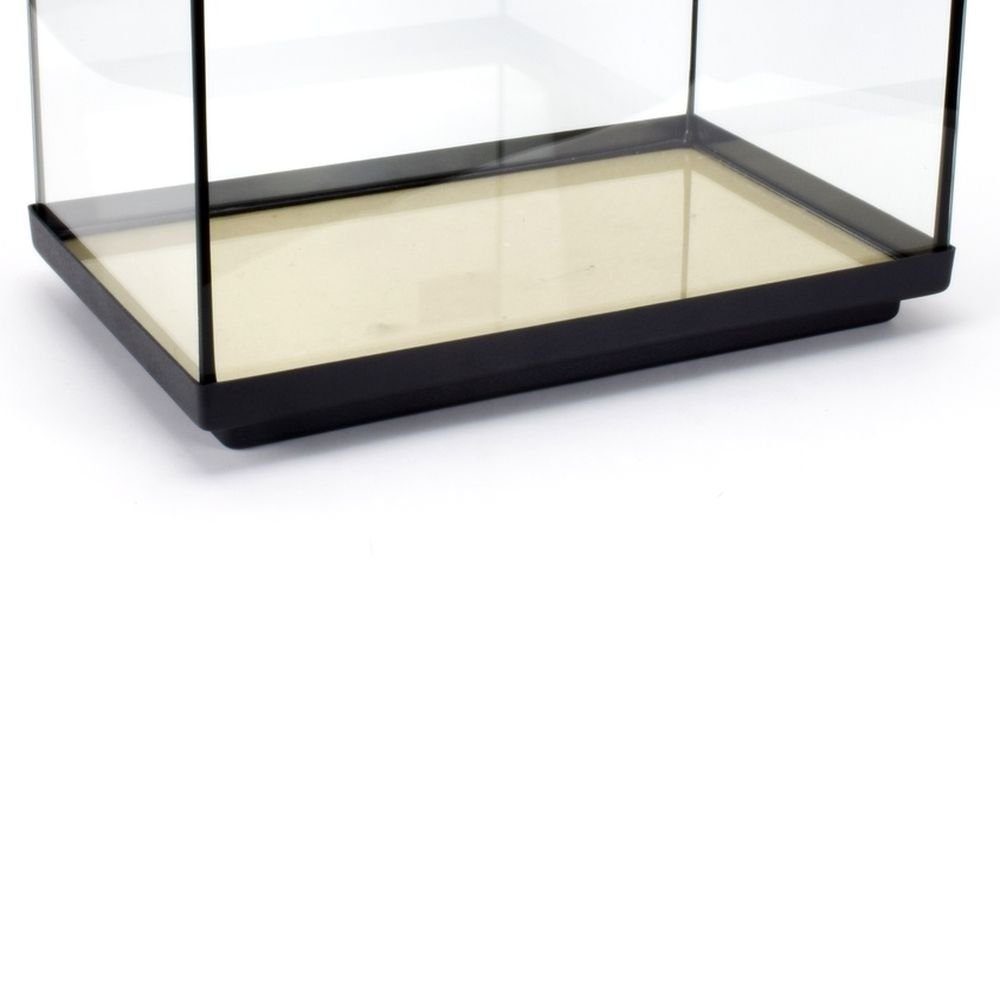 GarPet Aquarium Aquarium Kiesblende Kieskante Unterschale schwarz rechteckig