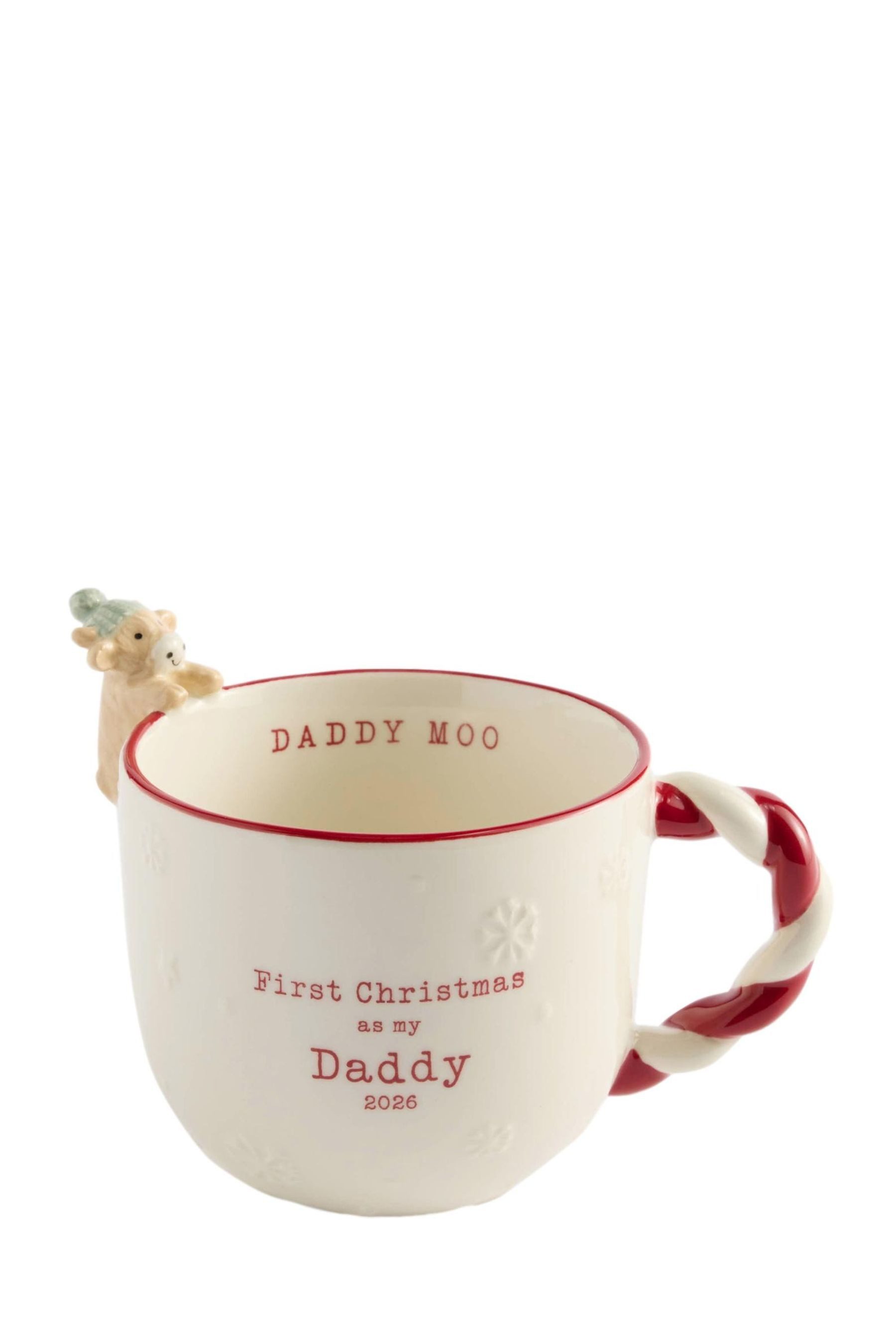 Next Becher Babys erste Weihnachtstasse, Mummy Dad, 1-tlg., Steingut