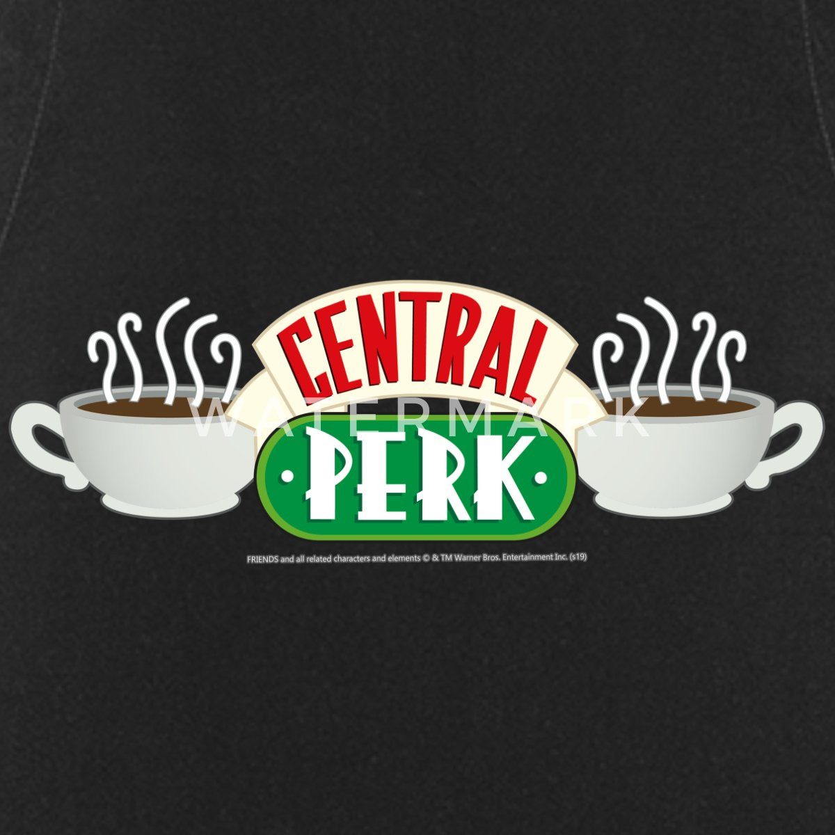 Spreadshirt Kochschürze Friends Central Perk Logo Kochschürze, (1-tlg)