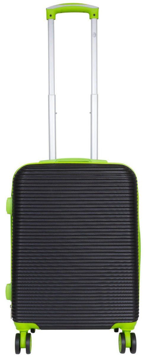 Warenhandel König Hartschalen-Trolley Santorin, 4 Rollen, farbig abgesetzte Griffe, Rollen und Reißverschlüsse