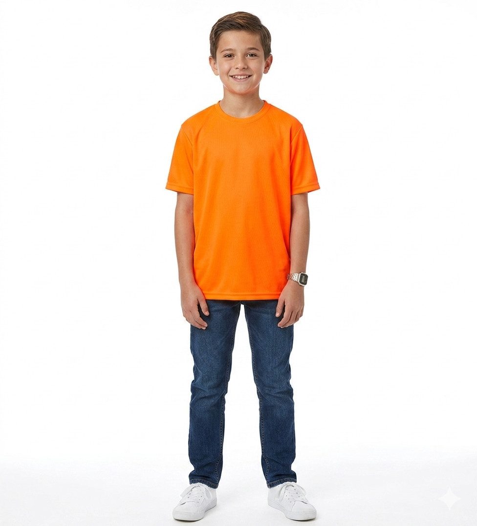 AWDIS T-Shirt NEON Kinder Sport T-Shirts - Neongelb, Neongrün, Neonpink, Neonorange