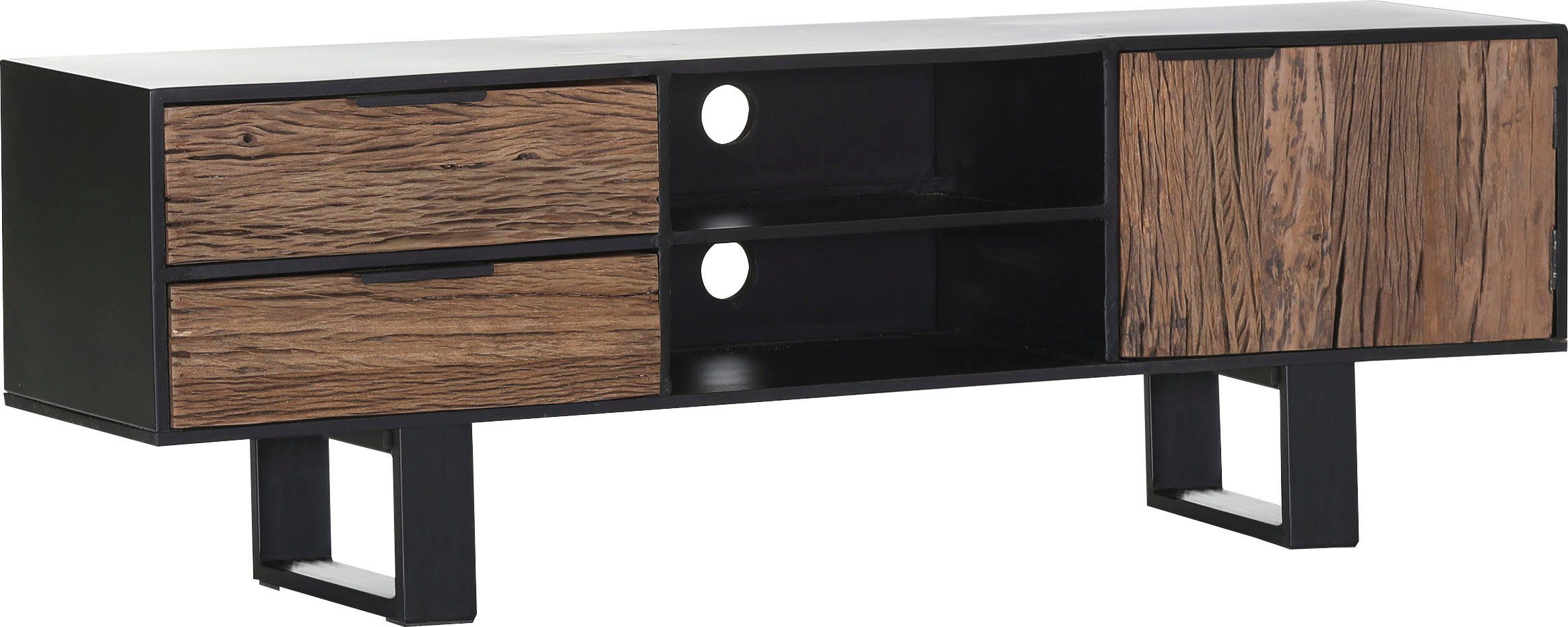 Gutmann Factory Lowboard Magic, Kommode aus recyceltem Altholz, TV-Board