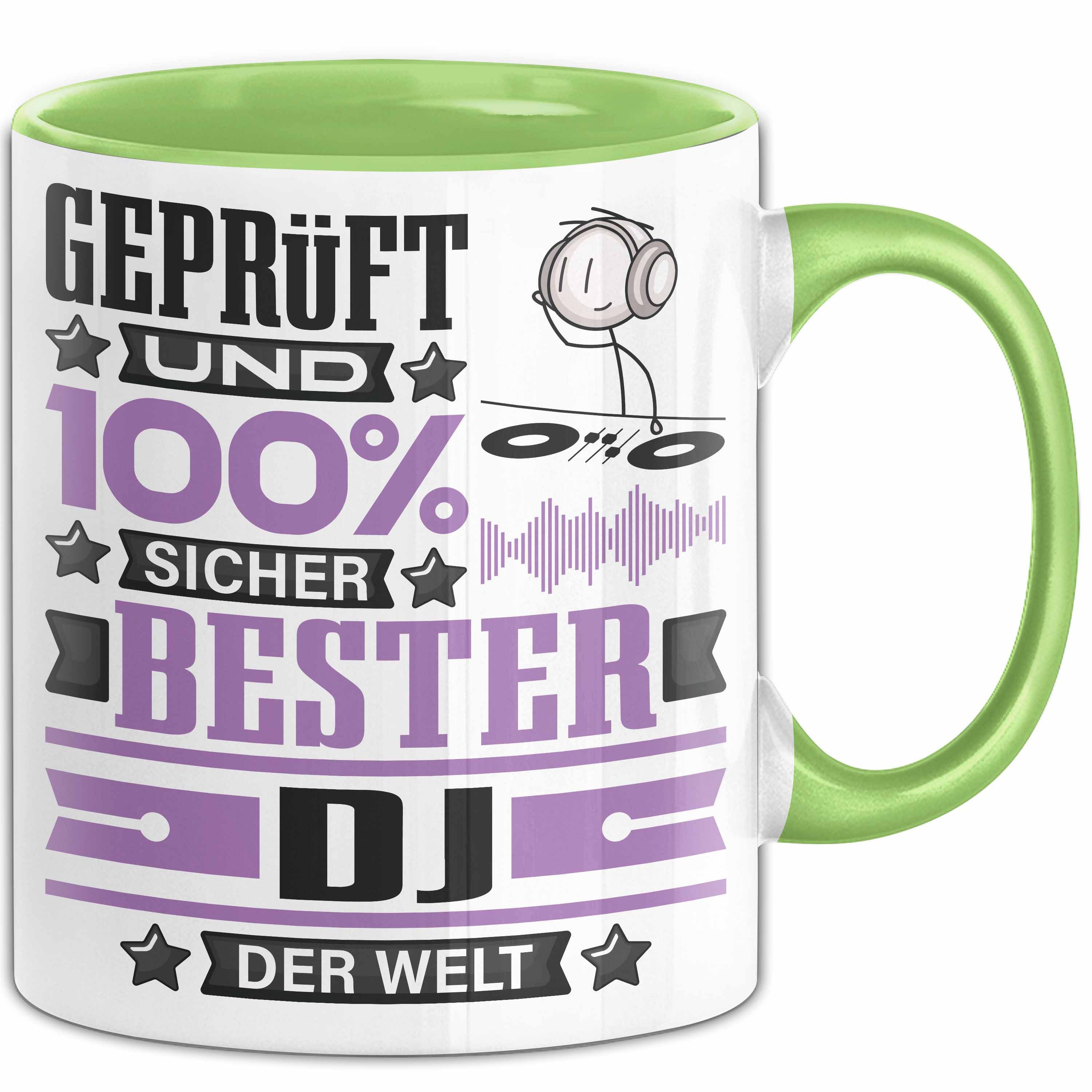 Trendation Tasse DJ Geschenk Lustiger Spruch für DJ Geschenkidee Bester DJ Der Welt, Keramik