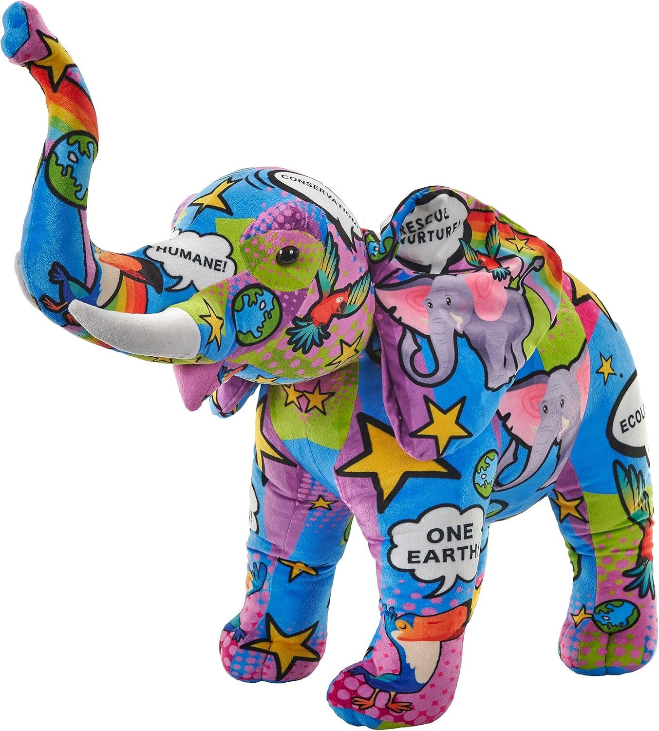 WILD REPUBLIC    Kuscheltier Jumbo Elefant 80cm, Riesenplüsch