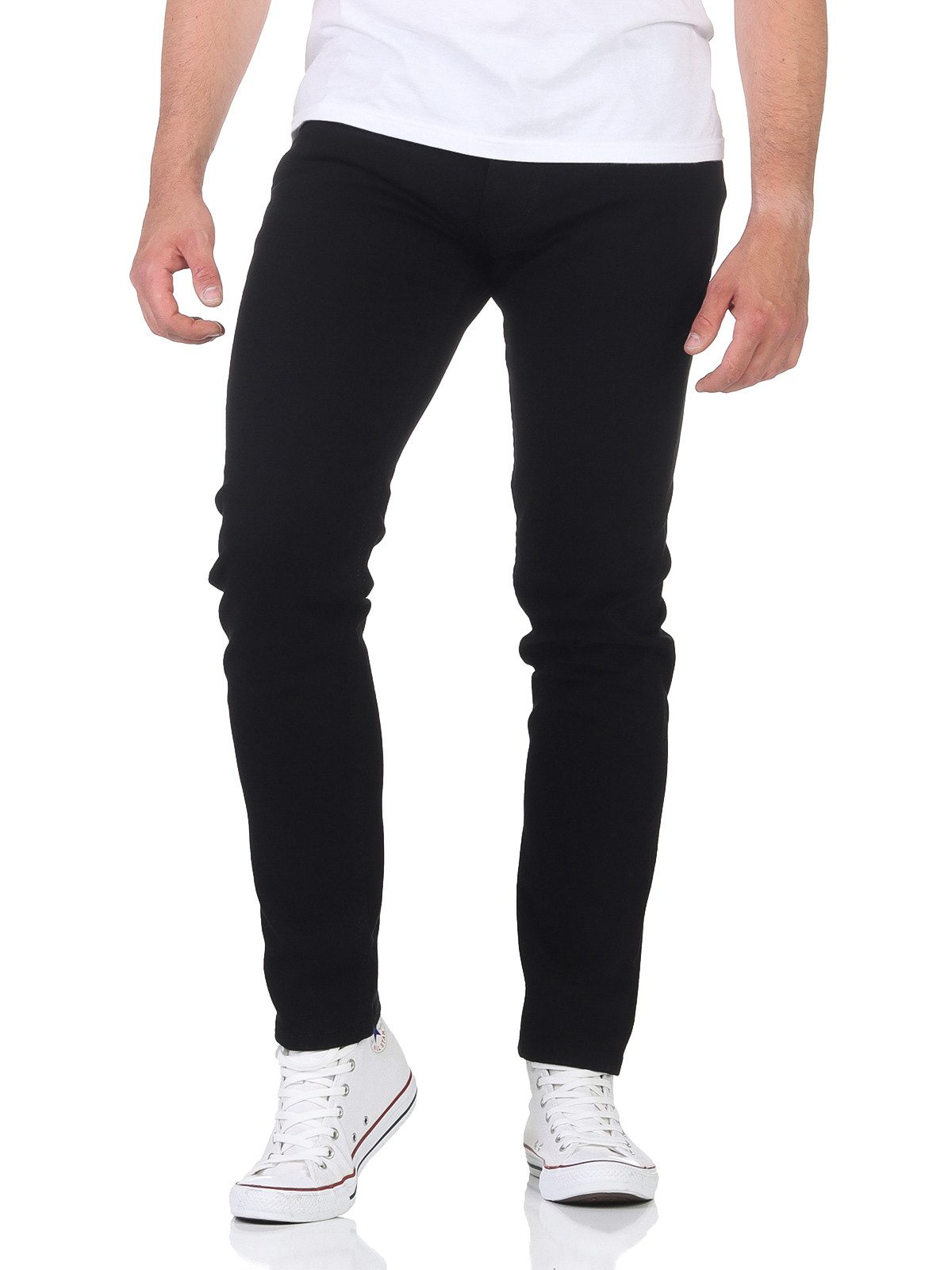 Rayshyne Straight-Jeans RS-JEANS-01 (Stretch, Bequeme, 5-Pocket, Jeans, mit Reißverschluss, Länge 32)
