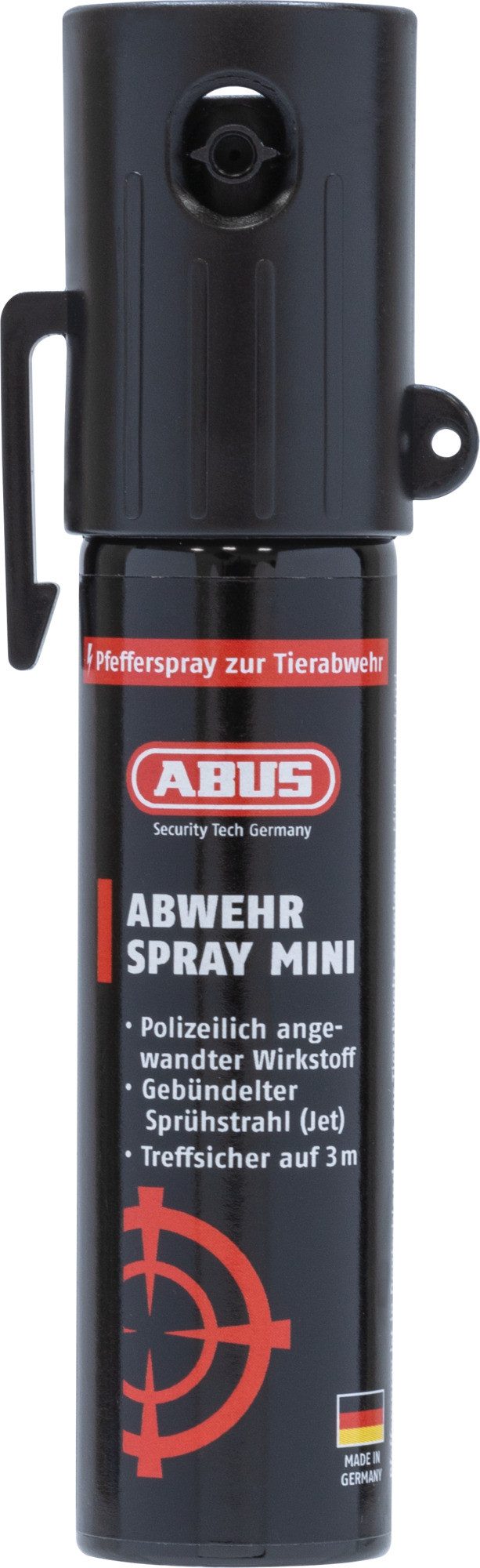 ABUS Camping-Gas ABUS SDS80 Mini Abwehrspray, hochwirksames Pfefferspray, verschd. Sets
