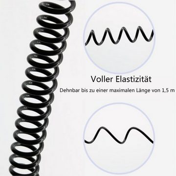 LeiGo Zahlenkettenschloss Multifunktionsschloss,Fahrradschloss,Helmschloss,Stahldrahtschlösser, Stahlseil + Legierungsschloss,4-stelliges Passwort