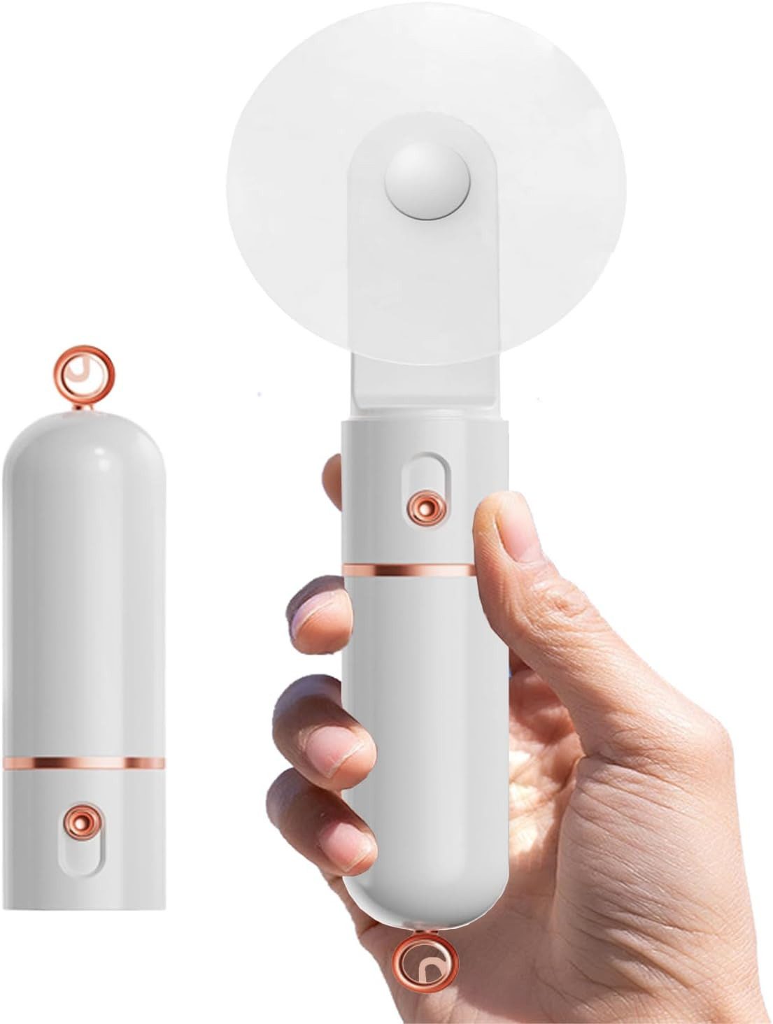 nsihing Mini USB-Ventilator Mini Tragbarer Handventilator, Wiederaufladbarer,Faltbarer USB-Lüfter