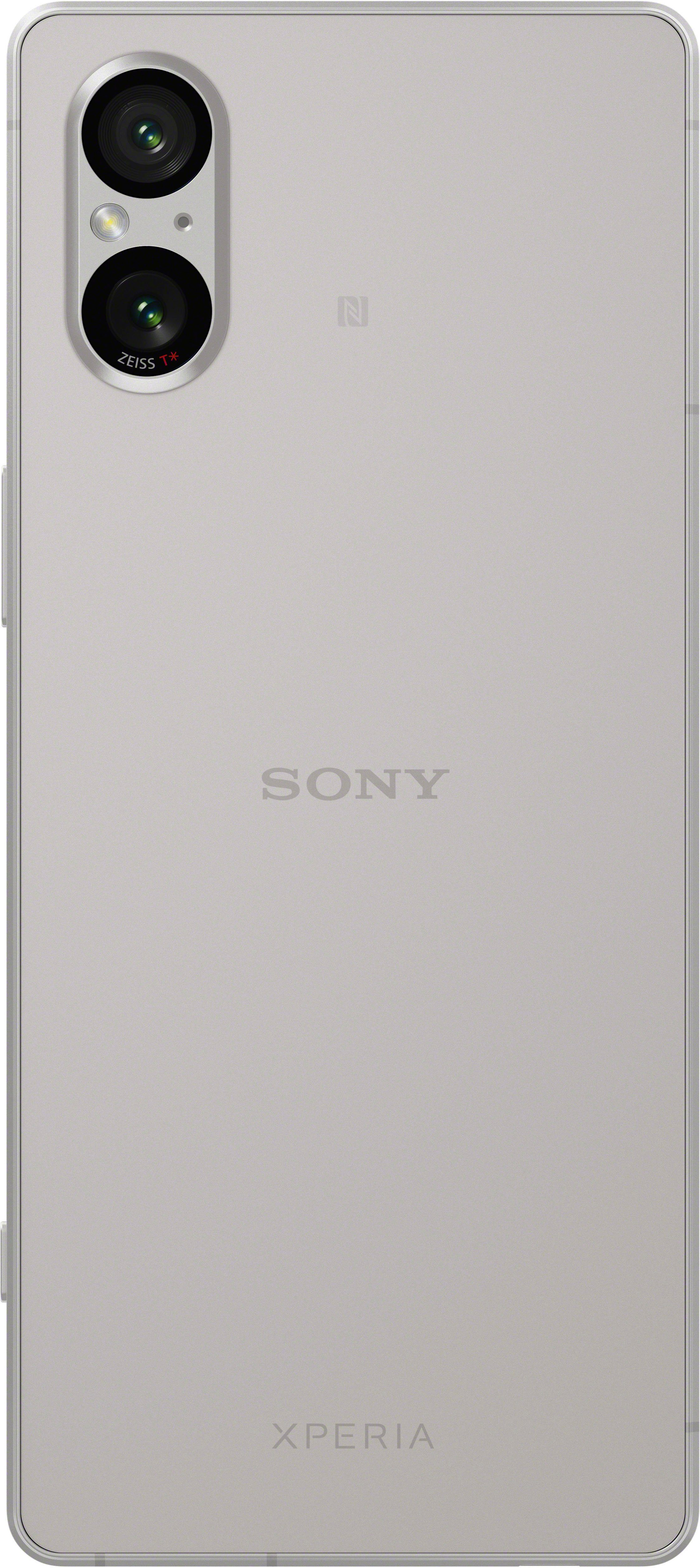 Sony XPERIA 12 GB Zoll, 5V platin-silber cm/6,1 Speicherplatz, (15,49 Kamera) 128 MP Smartphone