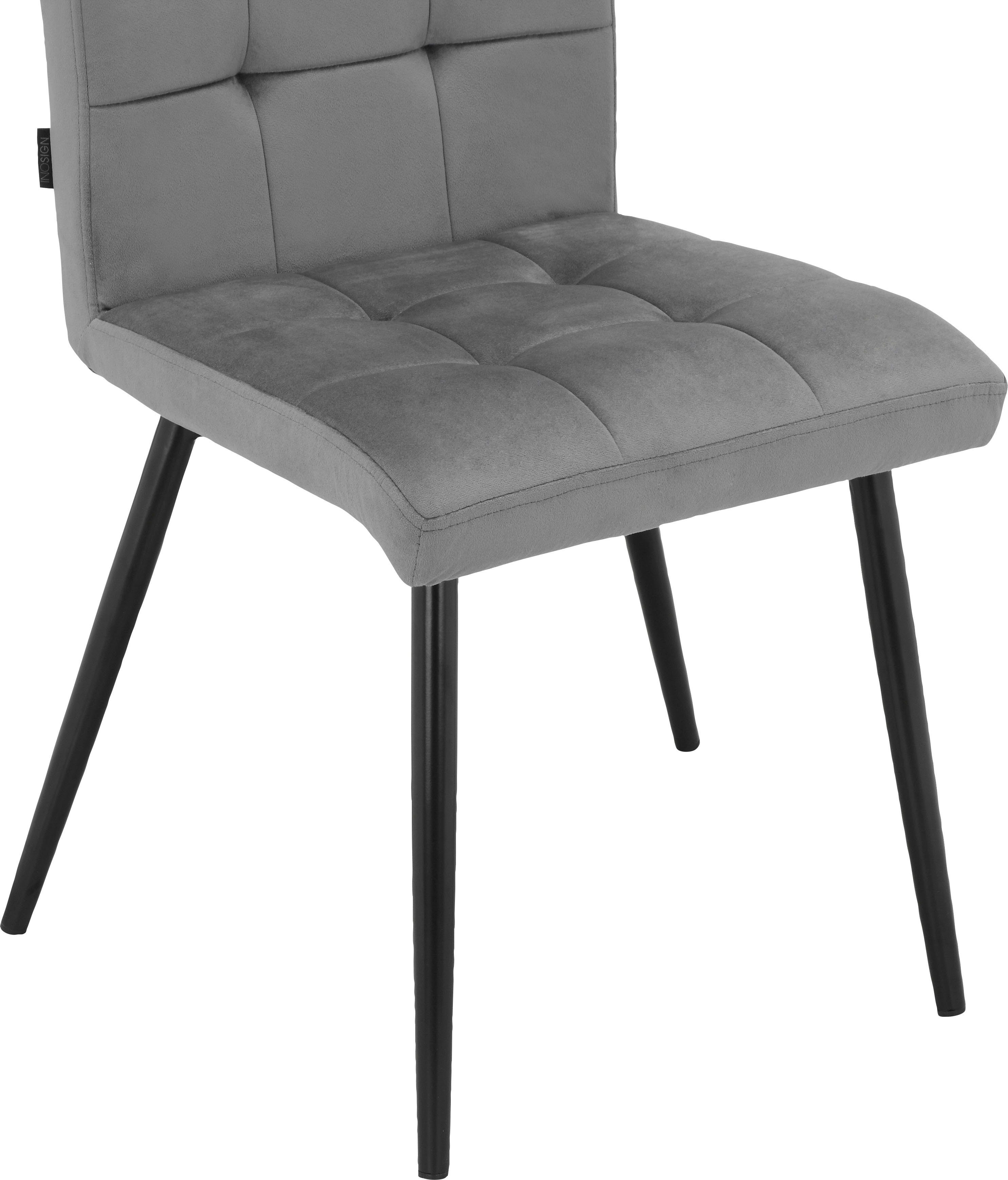 Sitz Set Kerim INOSIGN im gepolstert, grau St), Sitzhöhe 2er cm und (2 Esszimmerstuhl Rücken erhältlich, 48 mit